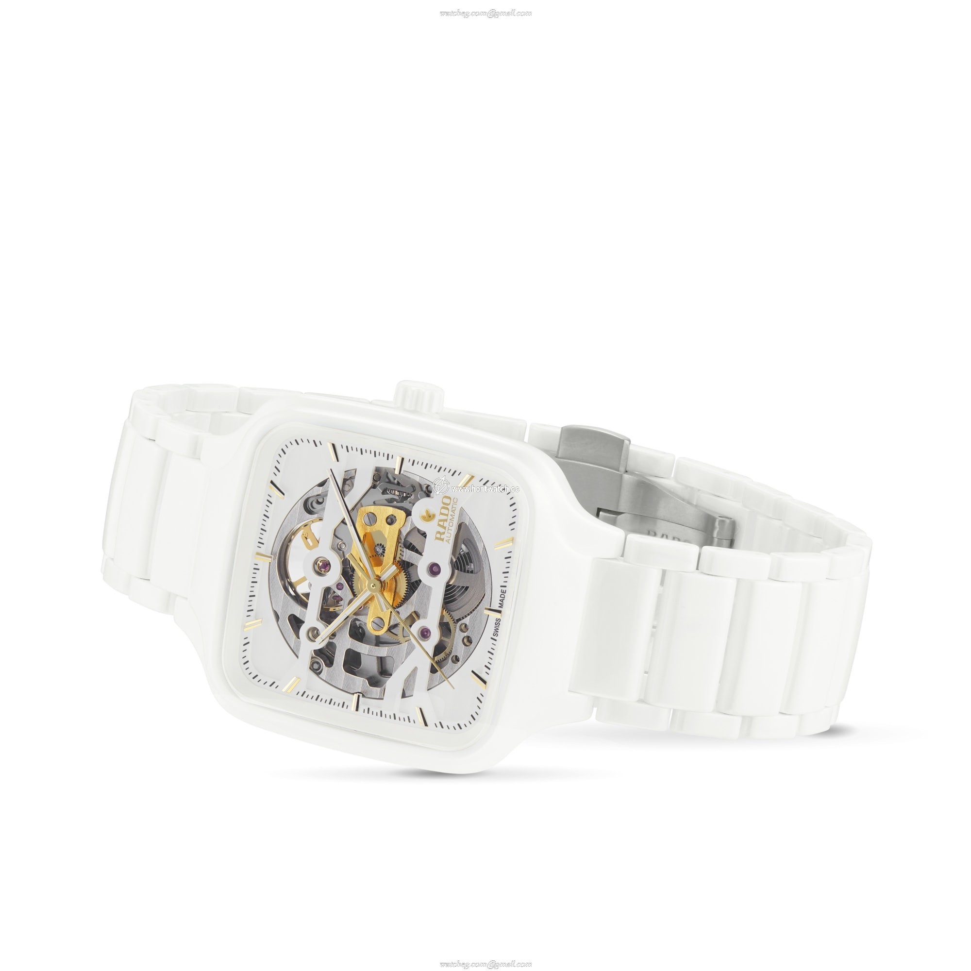 Rado True Square R27126012 | Ceramic Titanium Automatic Watch | 38mm White Dial - Image 2