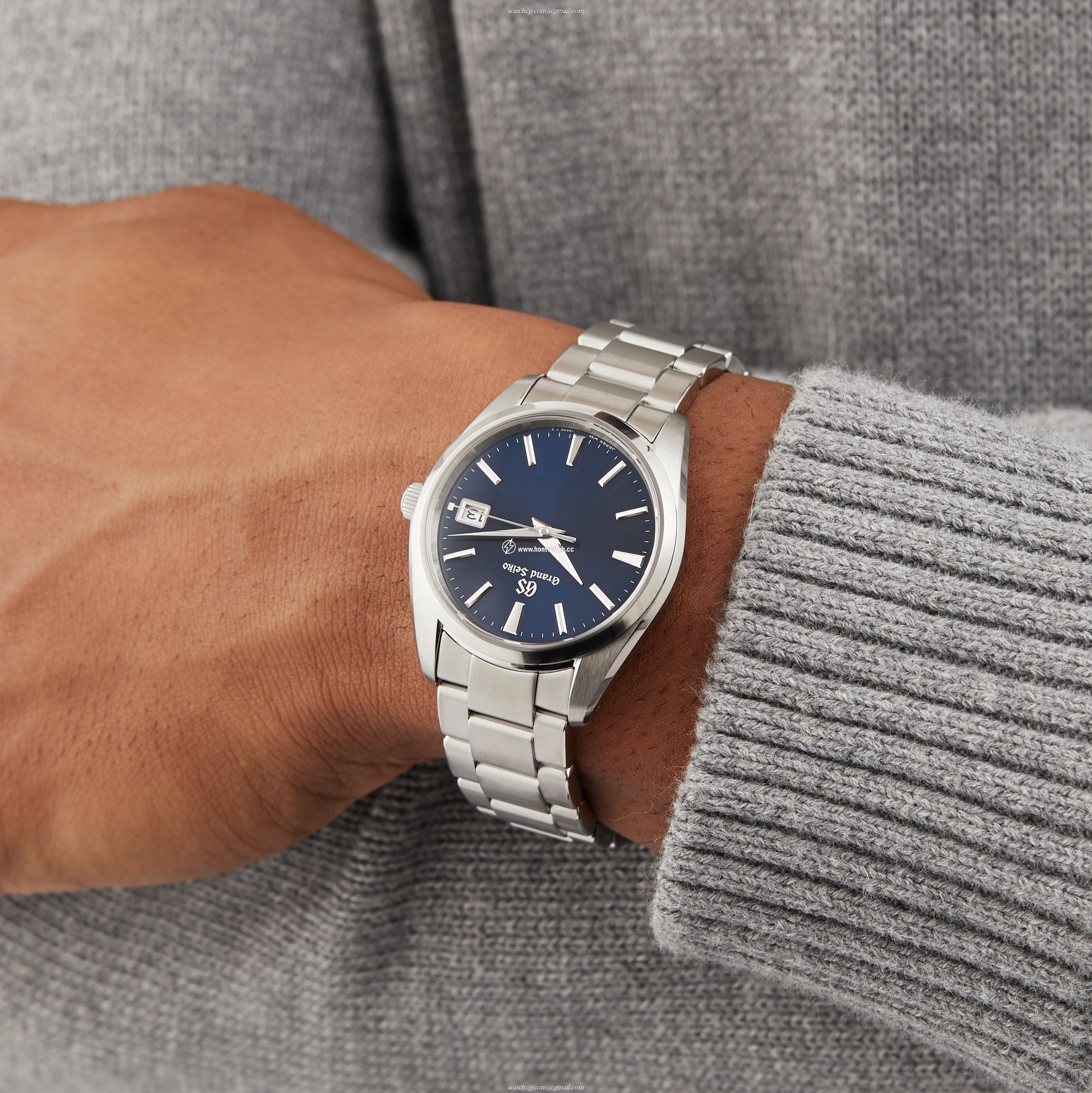 Grand Seiko Heritage SBGP013 - 40mm Stainless Steel Quartz Watch - Blue Dial - Image 2