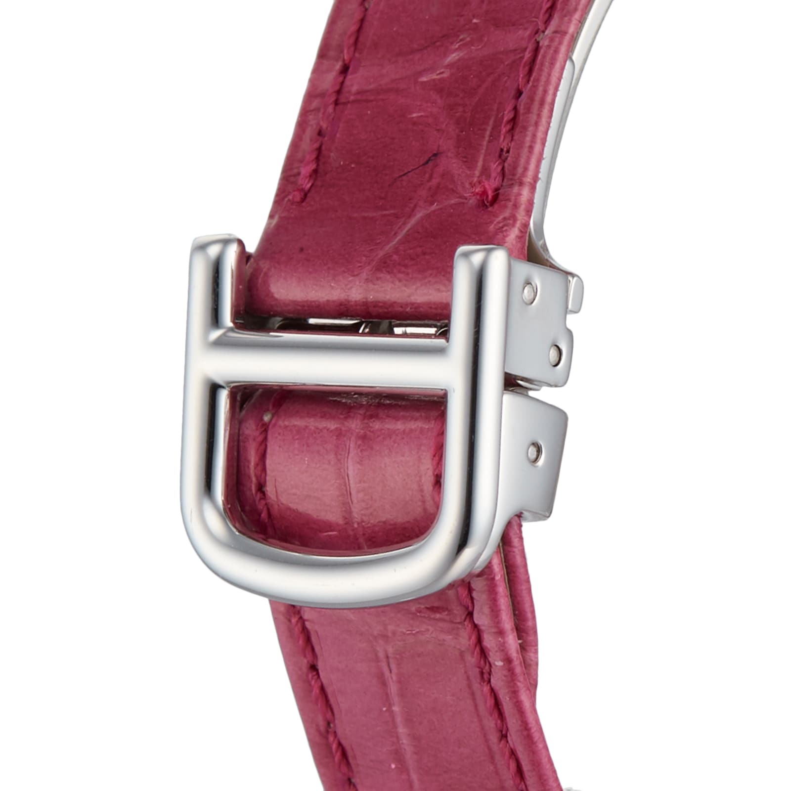 Cartier Tortue White Gold Manual Winding Watch - 24mm Silver Dial - Image 3