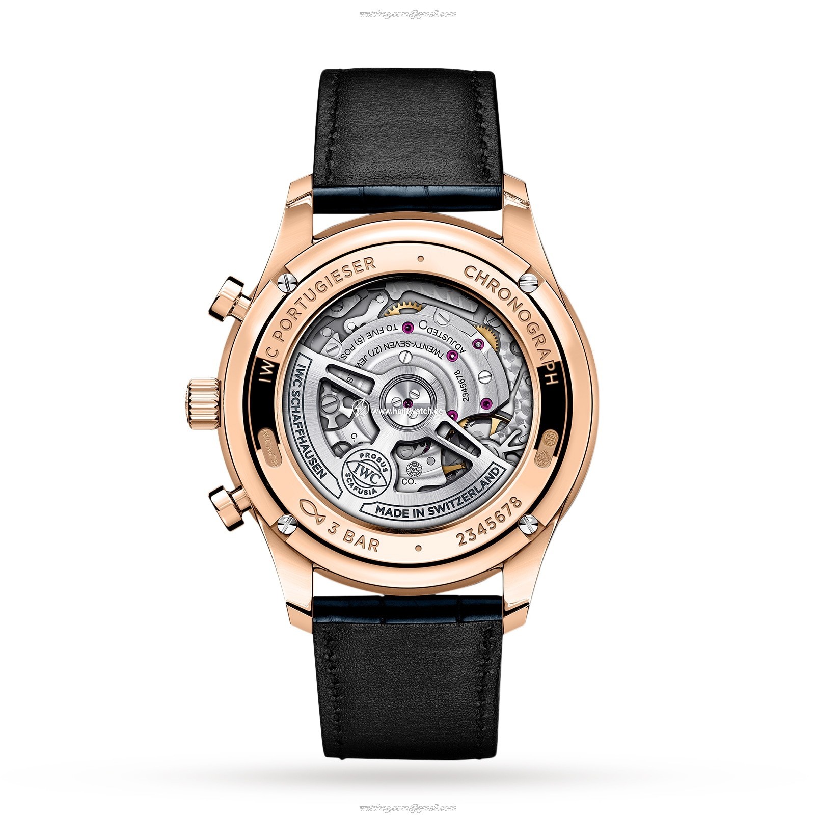 IWC Portugieser IW371614 Automatic Chronograph - 41mm 18ct Rose Gold Blue Dial - Image 2
