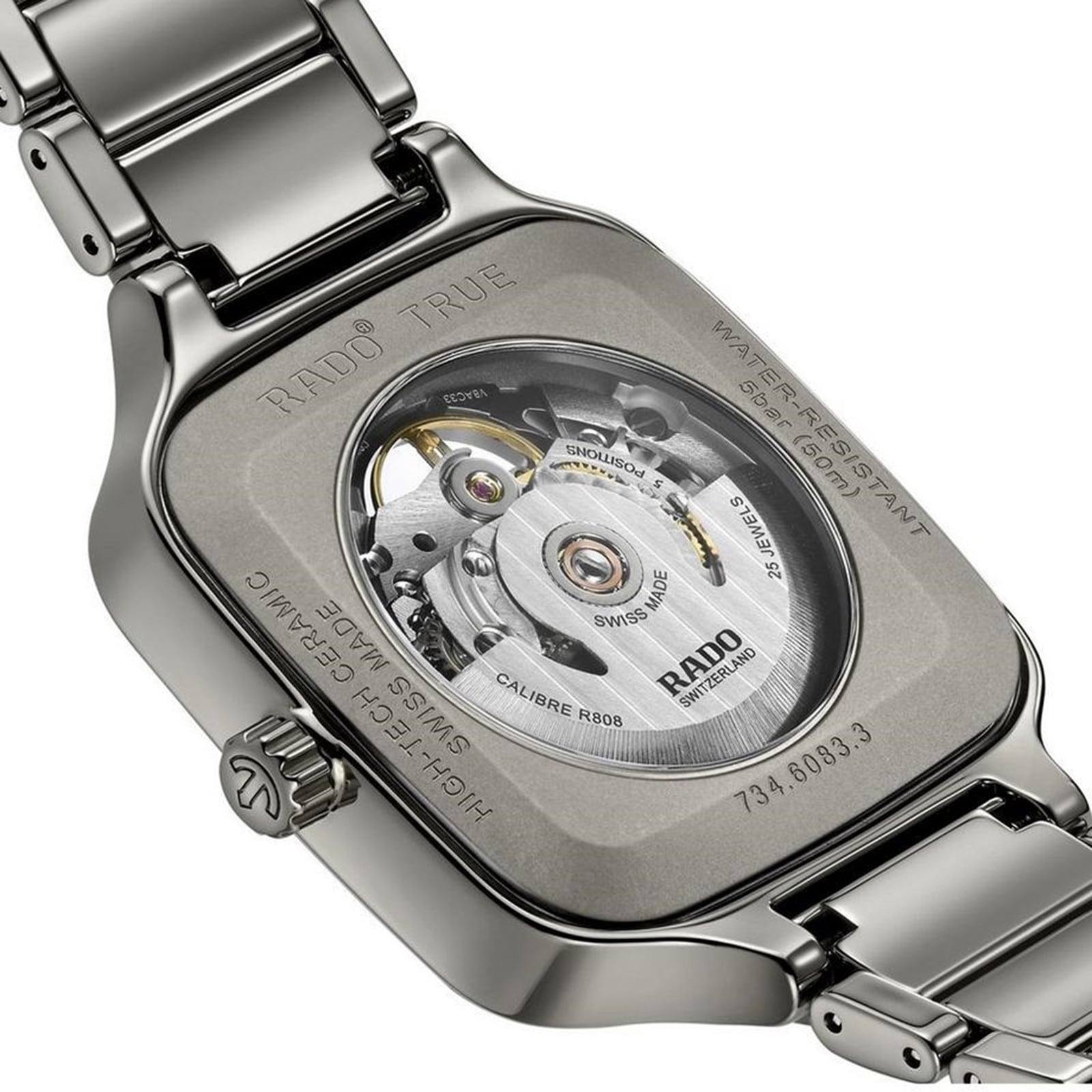 Rado True Square R27125152 | Automatic Black Ceramic & Titanium Watch - Image 4