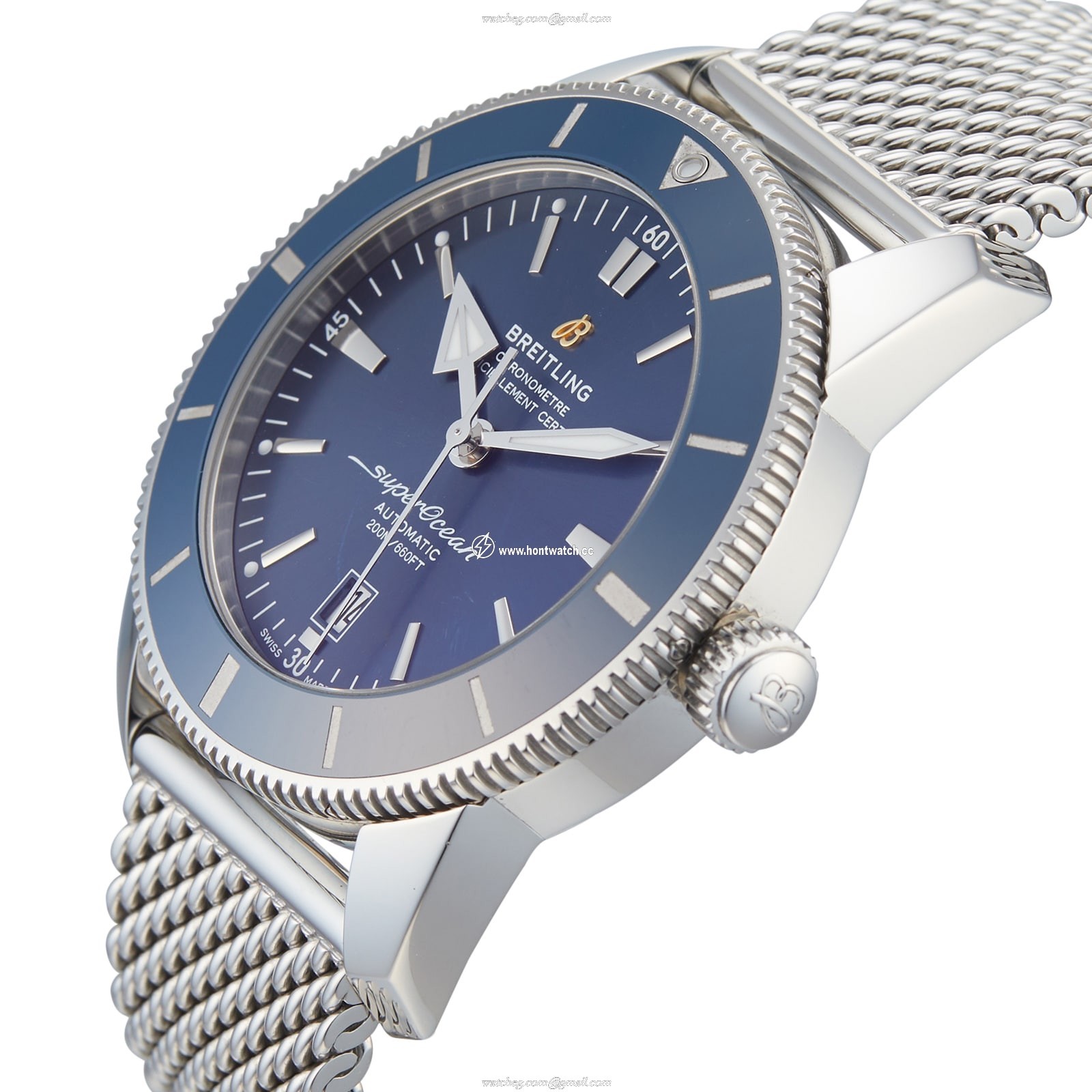 Breitling Superocean Heritage 46mm Automatic Blue Dial Men's Watch | Stainless Steel - Image 2