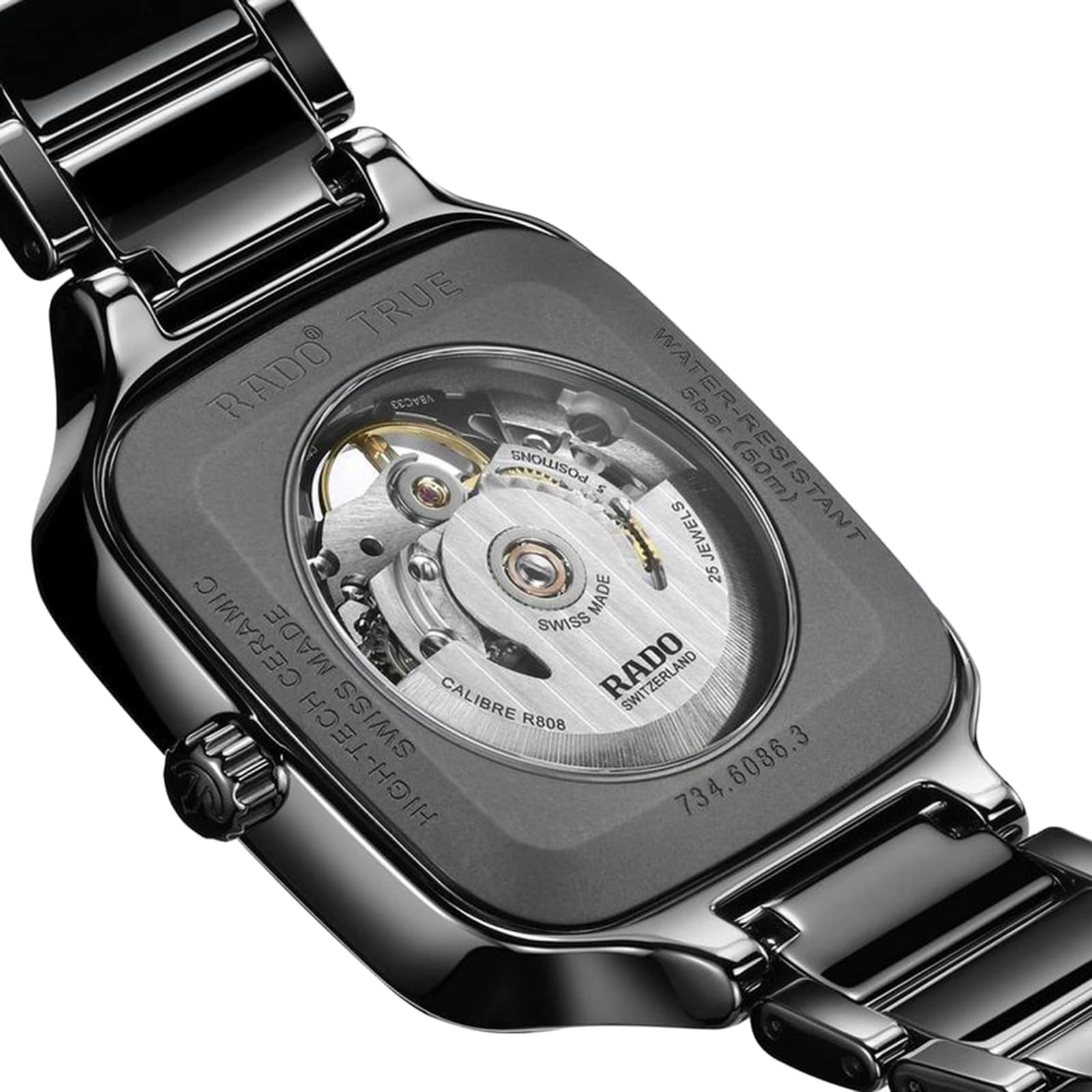 Rado True Square R27124162 | Automatic Black Ceramic & Titanium Watch - Image 4
