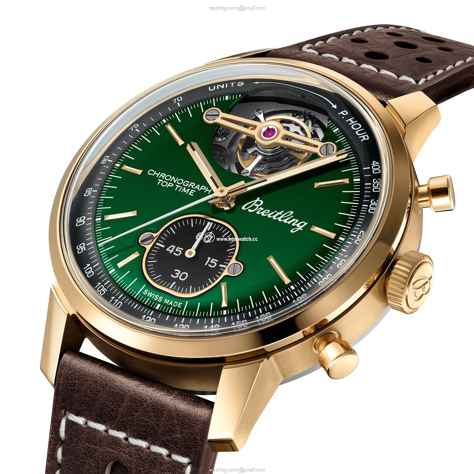 Breitling Top Time Bronze Automatic Green Watch - 42mm Case | Replica - Image 2