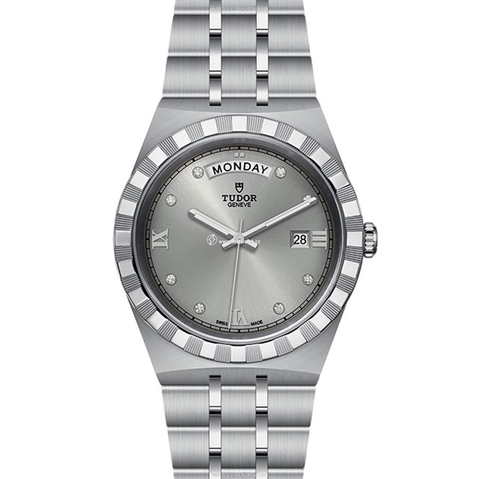 Tudor Royal M28600-0002 Automatic Watch - 41mm Stainless Steel Silver Dial - Image 2