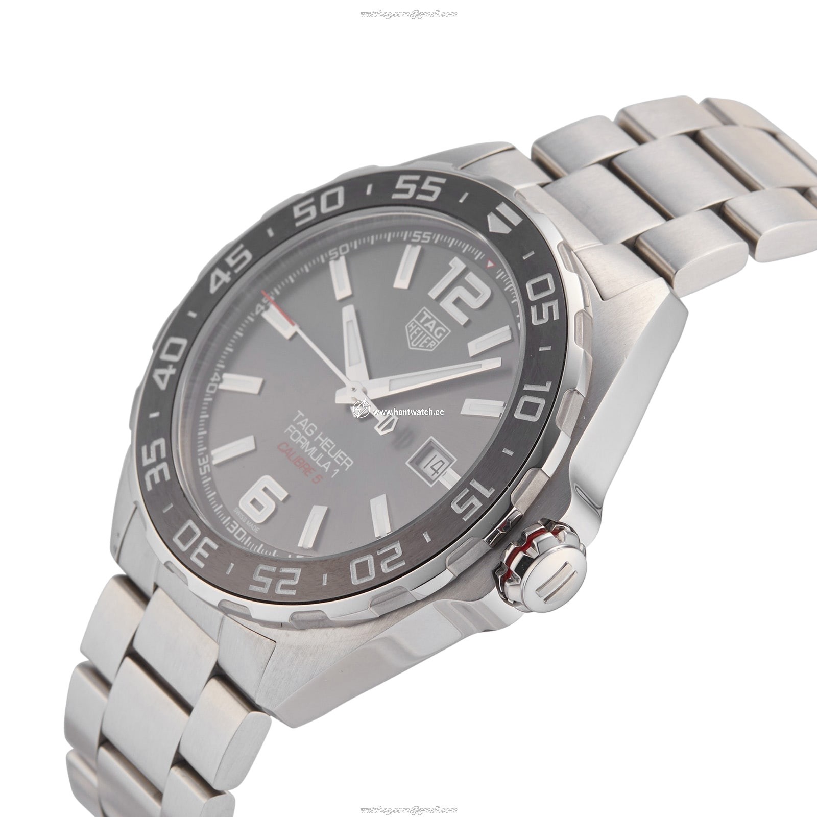 TAG Heuer Formula 1 Automatic Grey Dial - 43mm Stainless Steel Watch - Image 2