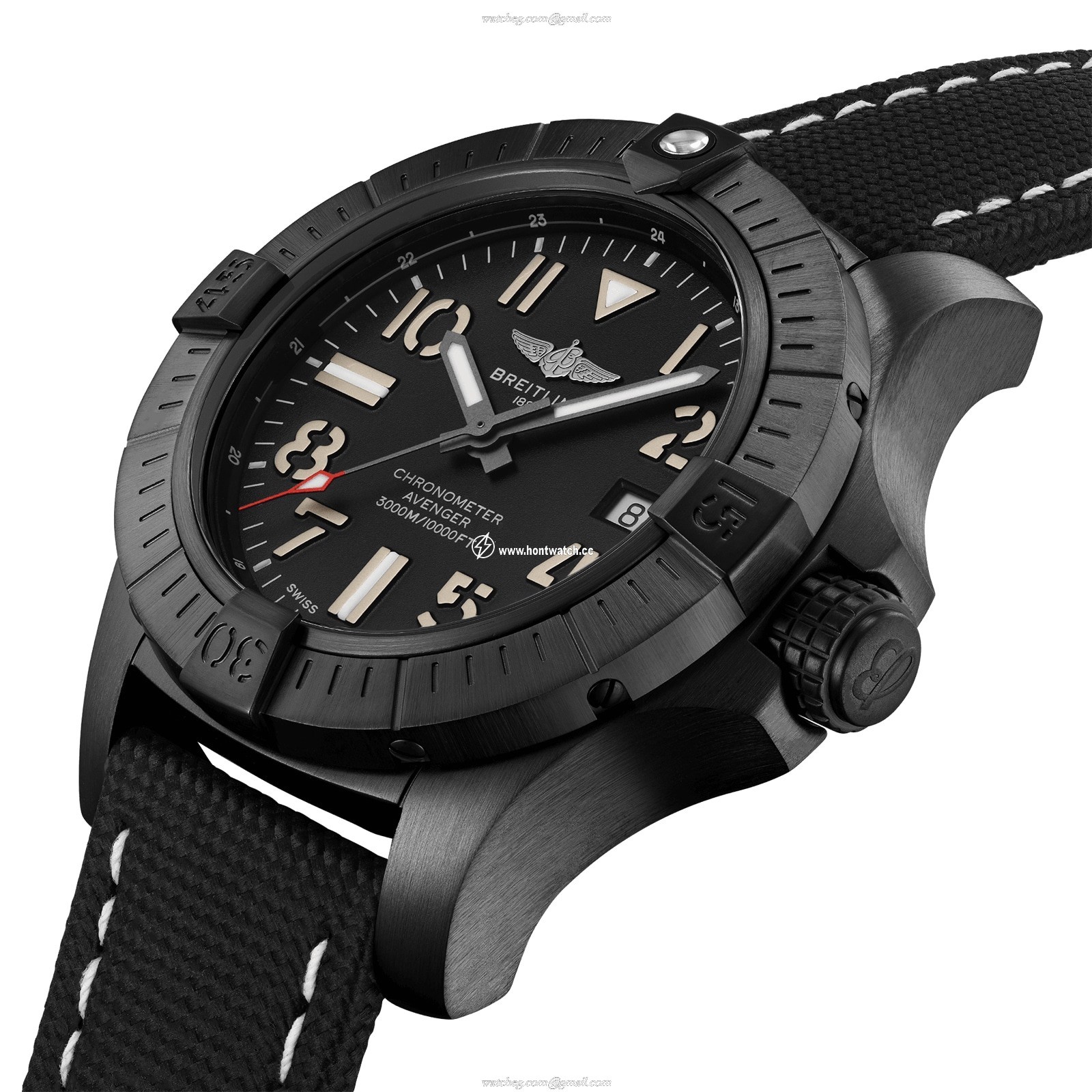 Breitling Avenger Titanium DLC Automatic Black Watch - 45mm - Image 2
