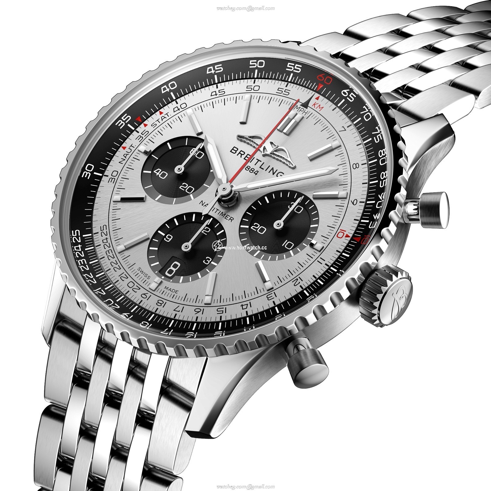 Breitling Navitimer AB0138241G1A1 | 43mm Stainless Steel Automatic Silver Watch - Image 2