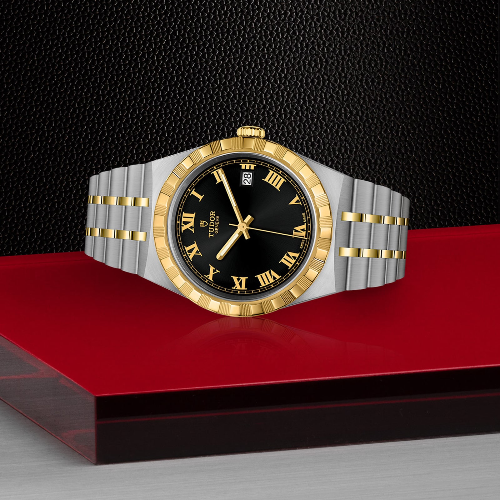 Tudor Royal M28503-0006 Automatic Watch - 38mm Steel & Gold - Black Dial - Image 3