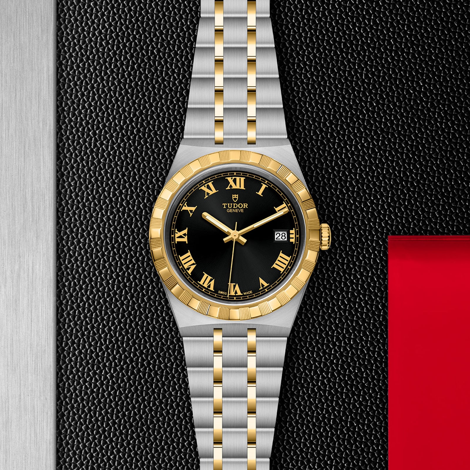Tudor Royal M28503-0006 Automatic Watch - 38mm Steel & Gold - Black Dial - Image 4