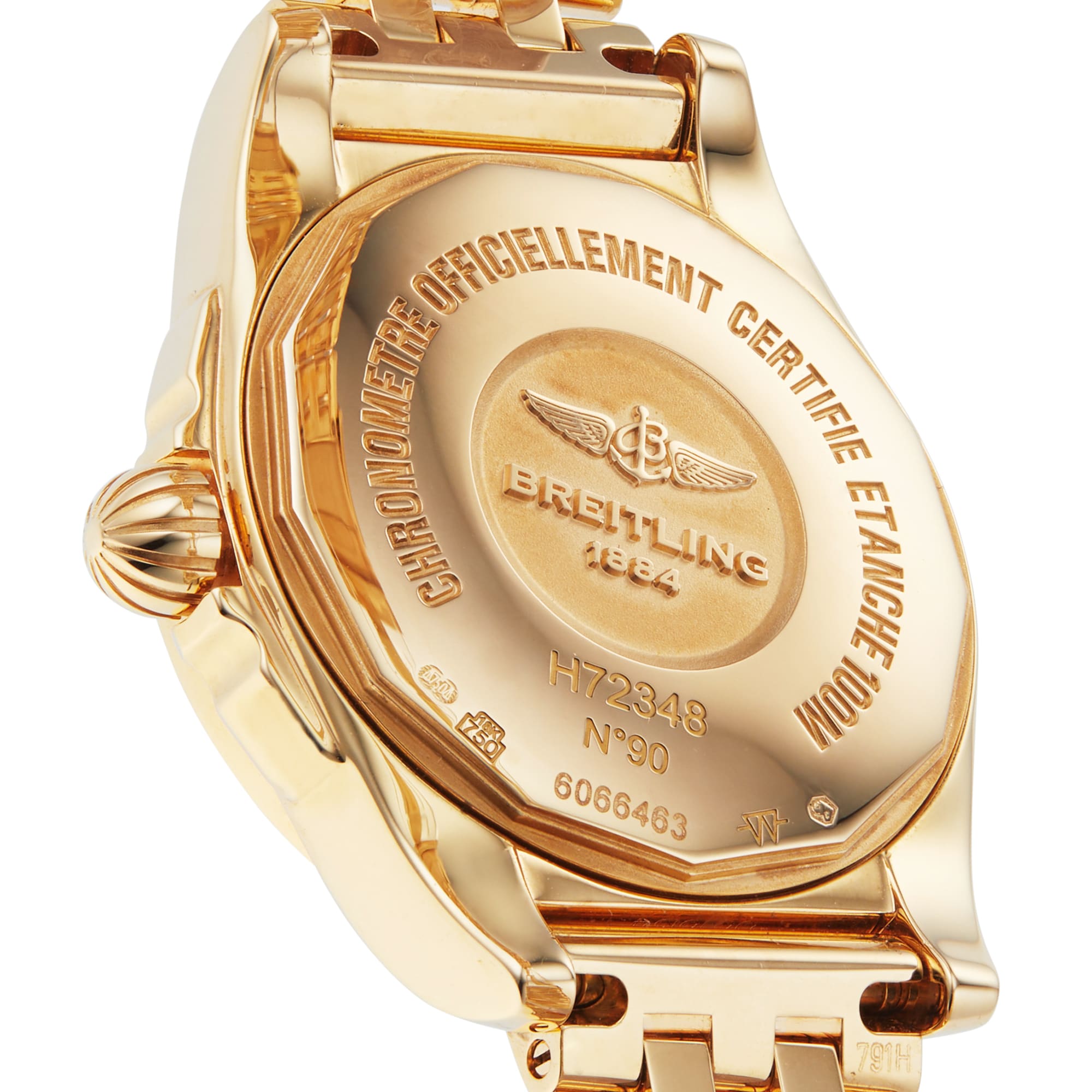 Breitling Galactic 18ct Rose Gold Quartz Watch - 29mm White Dial - Image 3