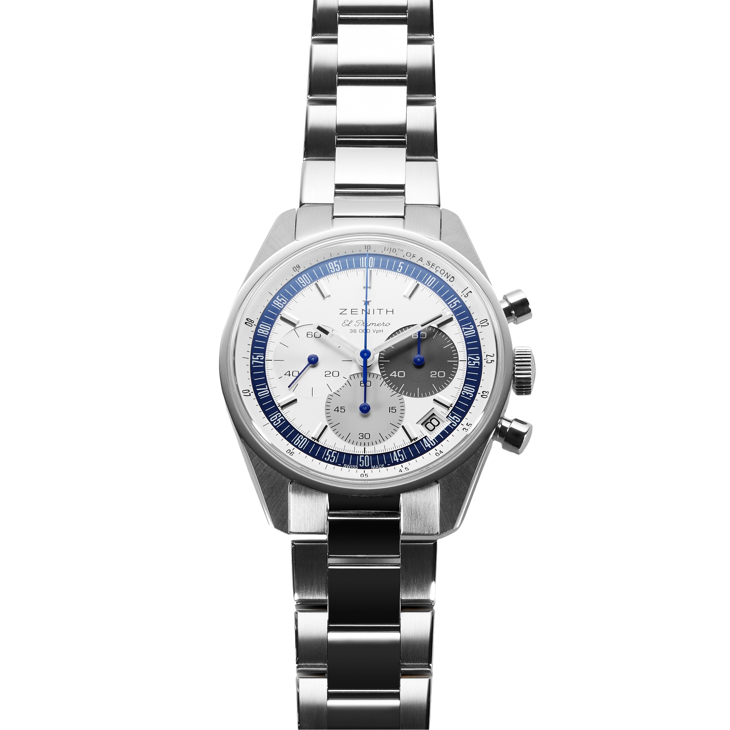 Zenith Chronomaster Original 38mm Automatic - White Dial & Steel Bracelet - Image 4