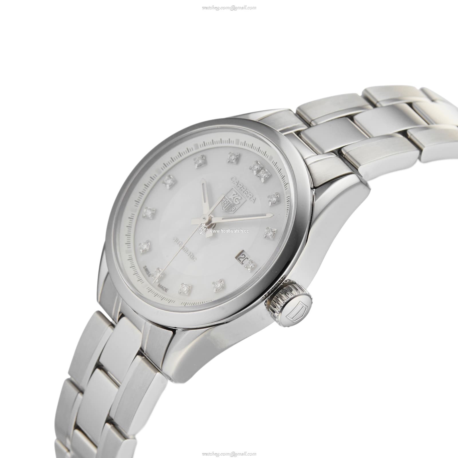 TAG Heuer Carrera WV2411 Ladies Automatic Watch - 27mm Stainless Steel - Image 2
