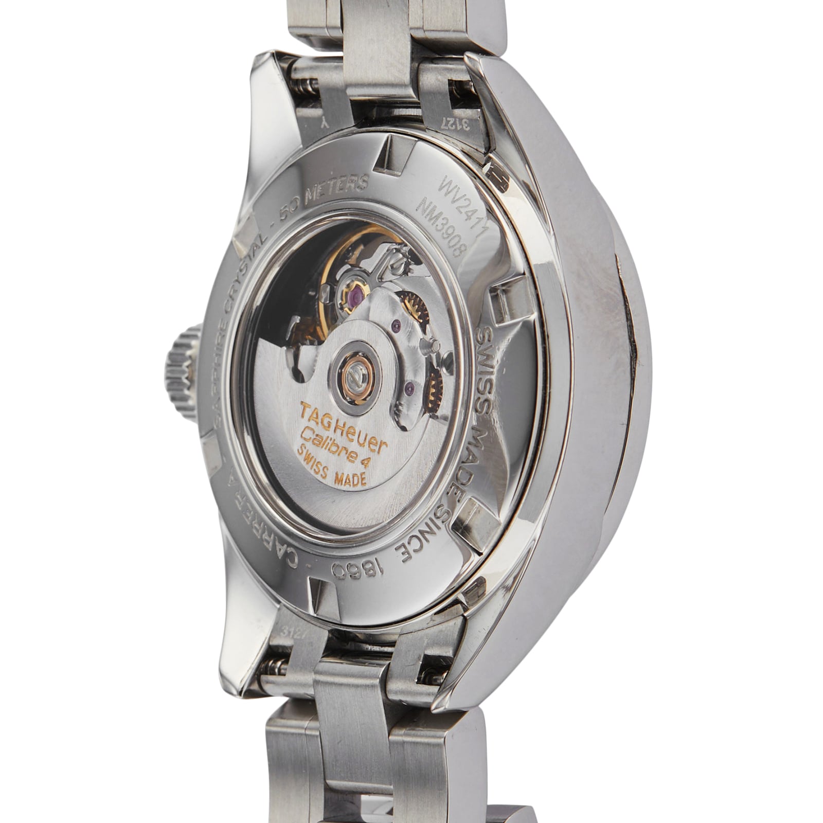 TAG Heuer Carrera WV2411 Ladies Automatic Watch - 27mm Stainless Steel - Image 4
