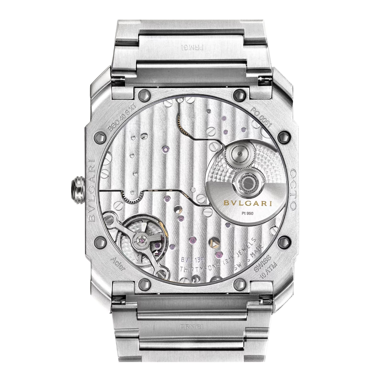 BVLGARI Octo Finissimo 103856 Automatic Watch - 40mm Stainless Steel - Pink Dial - Image 4