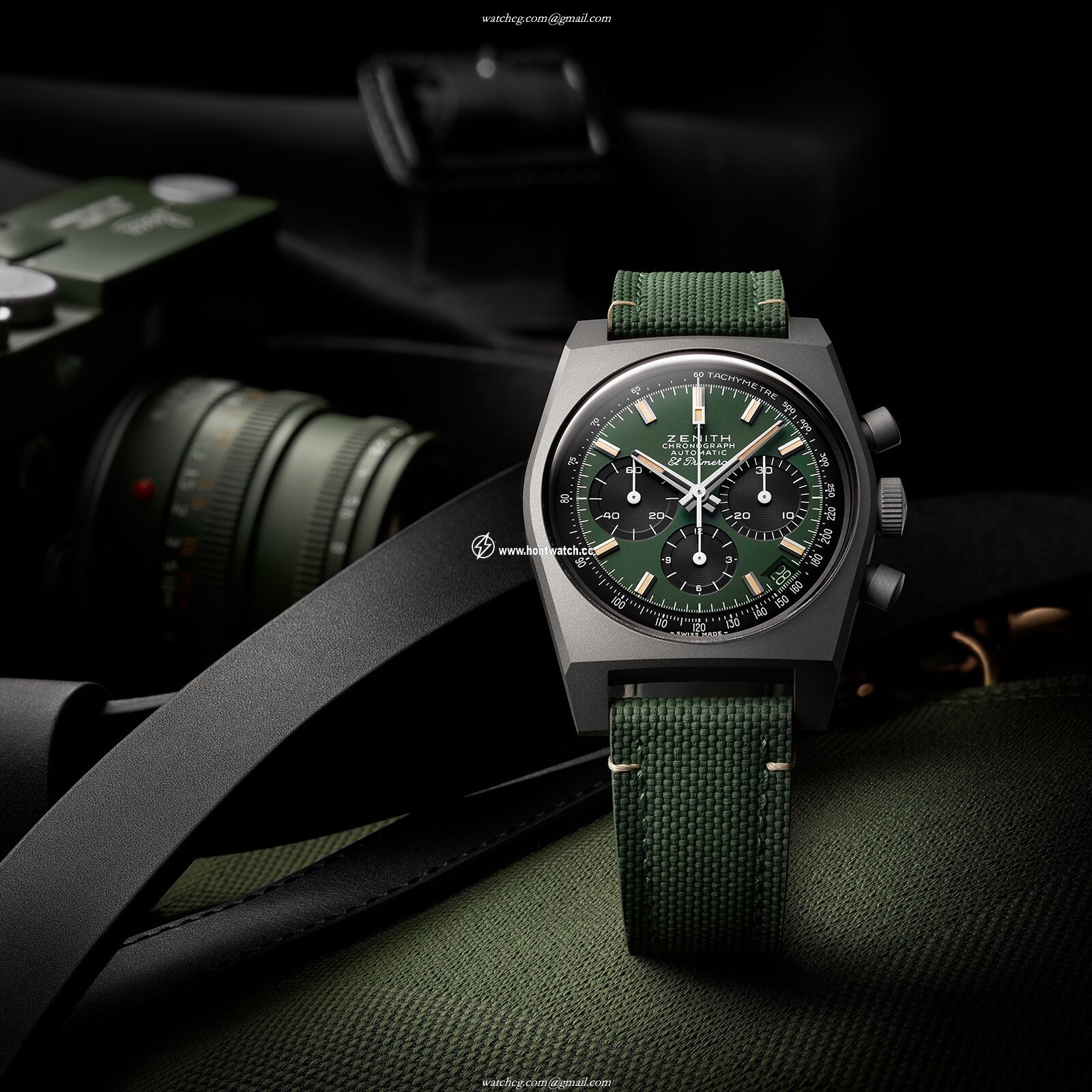 Zenith Chronomaster Titanium Automatic Green Dial 37mm Watch - Image 2