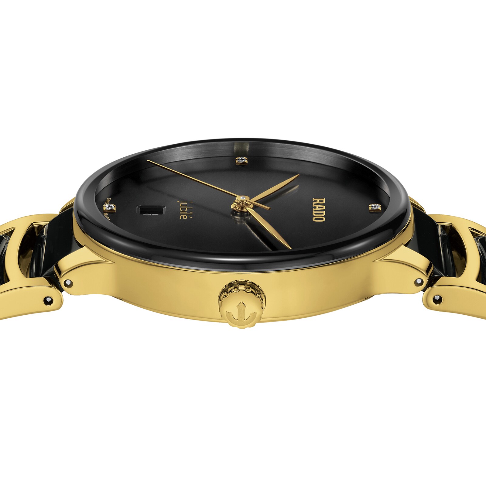 Rado Centrix R30022712 | Black Dial | Stainless Steel & Ceramic | 39.5mm - Image 3