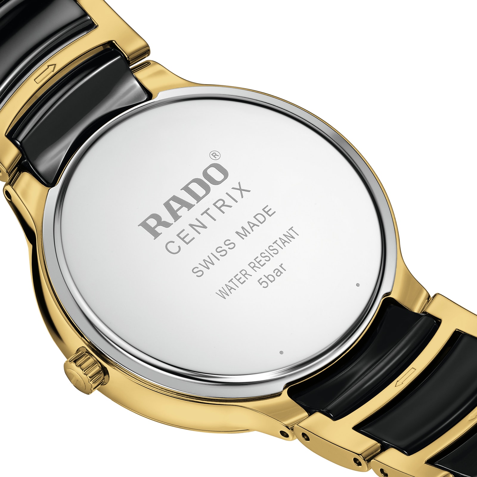 Rado Centrix R30022712 | Black Dial | Stainless Steel & Ceramic | 39.5mm - Image 4