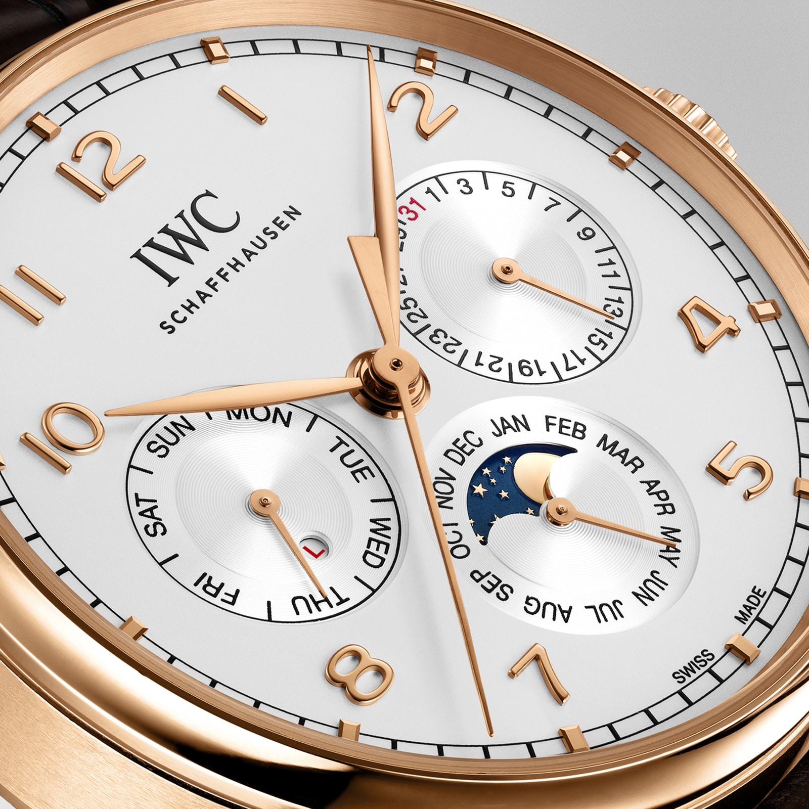 IWC Portugieser IW344202 Automatic - 18ct Rose Gold Case - Silver Perpetual Calendar - Image 3
