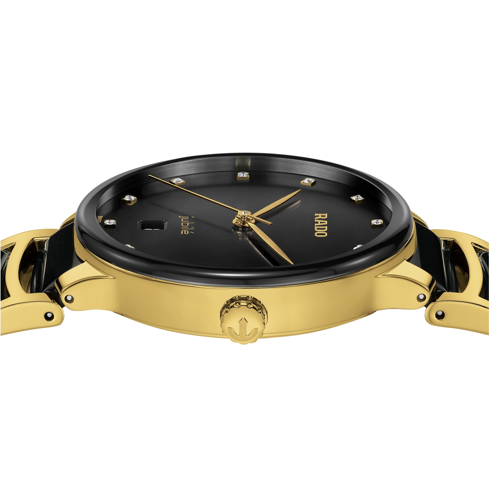 Rado Centrix R30022742 | Black Dial | Diamond Dots | 39.5mm - Image 3
