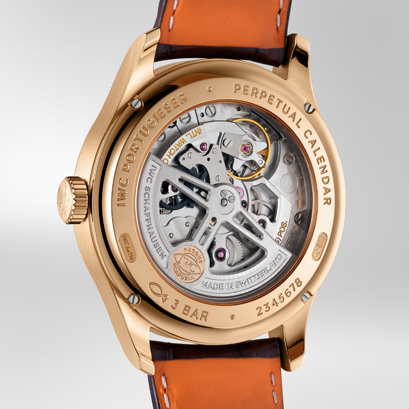 IWC Portugieser IW344202 Automatic - 18ct Rose Gold Case - Silver Perpetual Calendar - Image 4