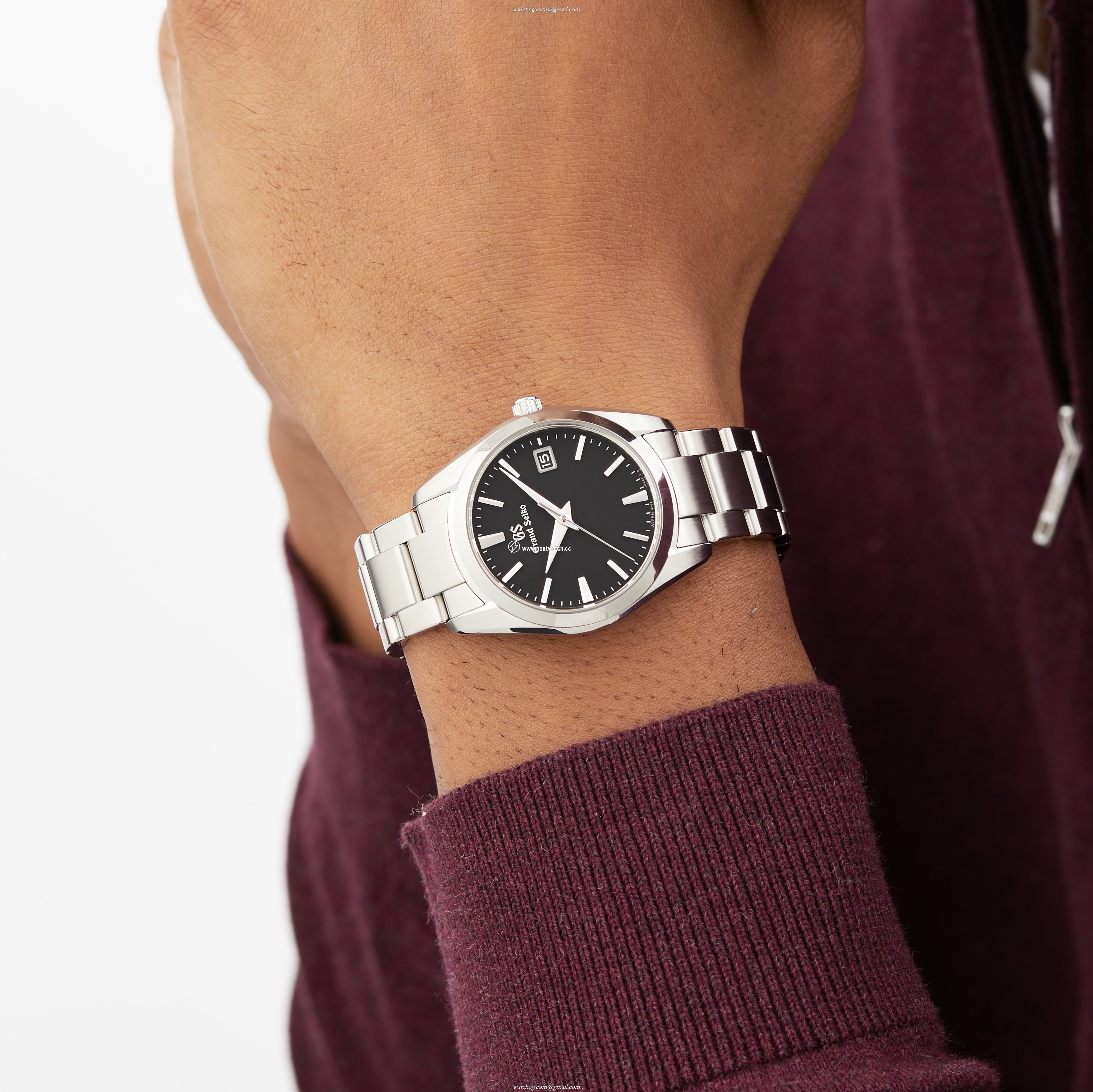 Grand Seiko Heritage SBGX261 | 37mm Stainless Steel Quartz Watch - Black Dial - Image 2