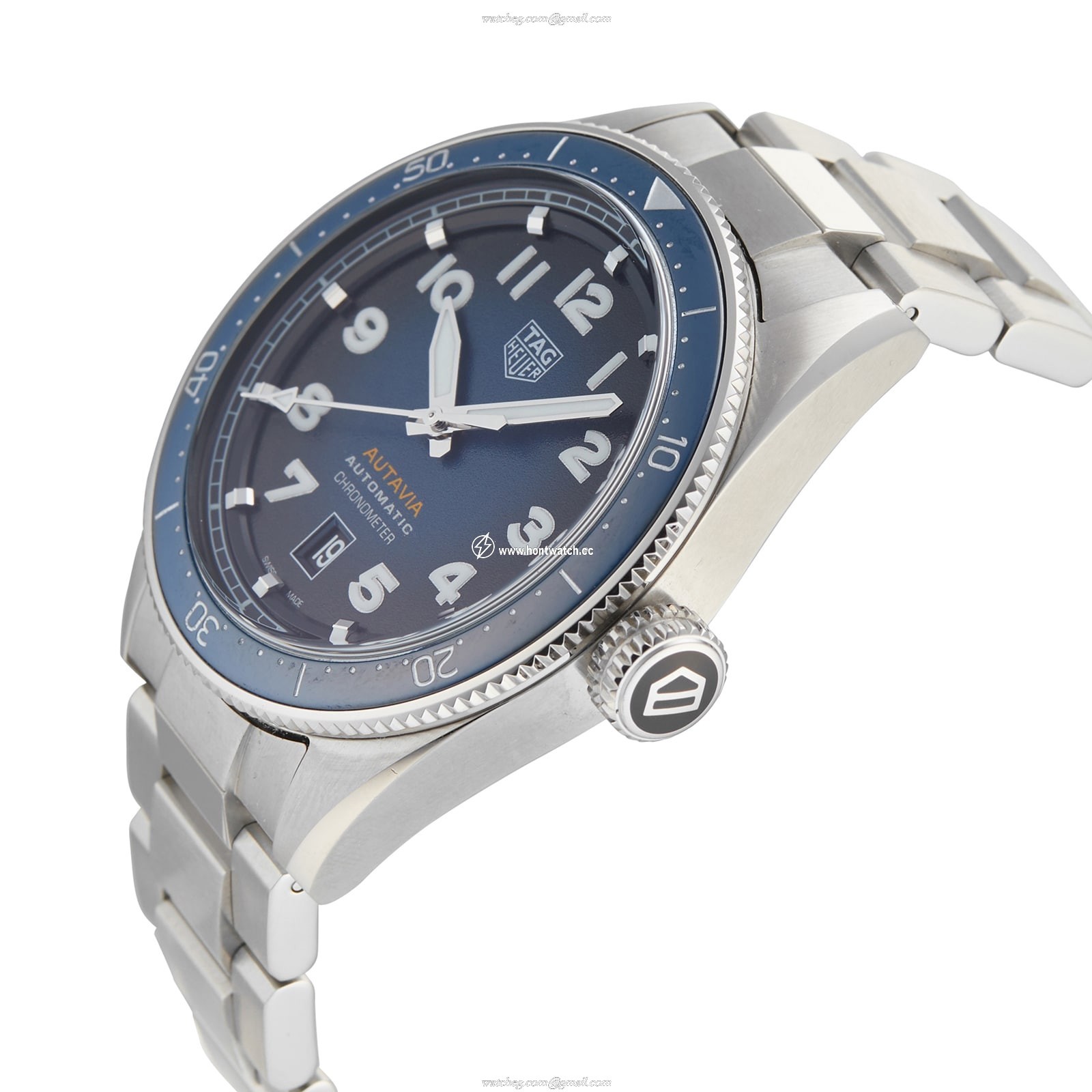 Pre-Owned TAG Heuer Autavia WBE5116.EB0173 | 42mm Blue Dial Automatic Watch - Image 2