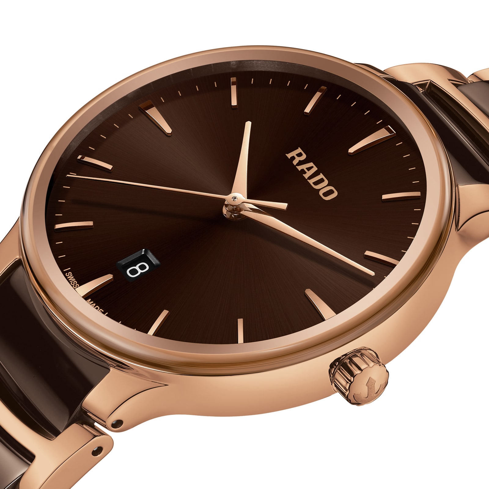 Rado Centrix R30023302 | Brown Dial | Stainless Steel & Ceramic | 39.5mm - Image 4