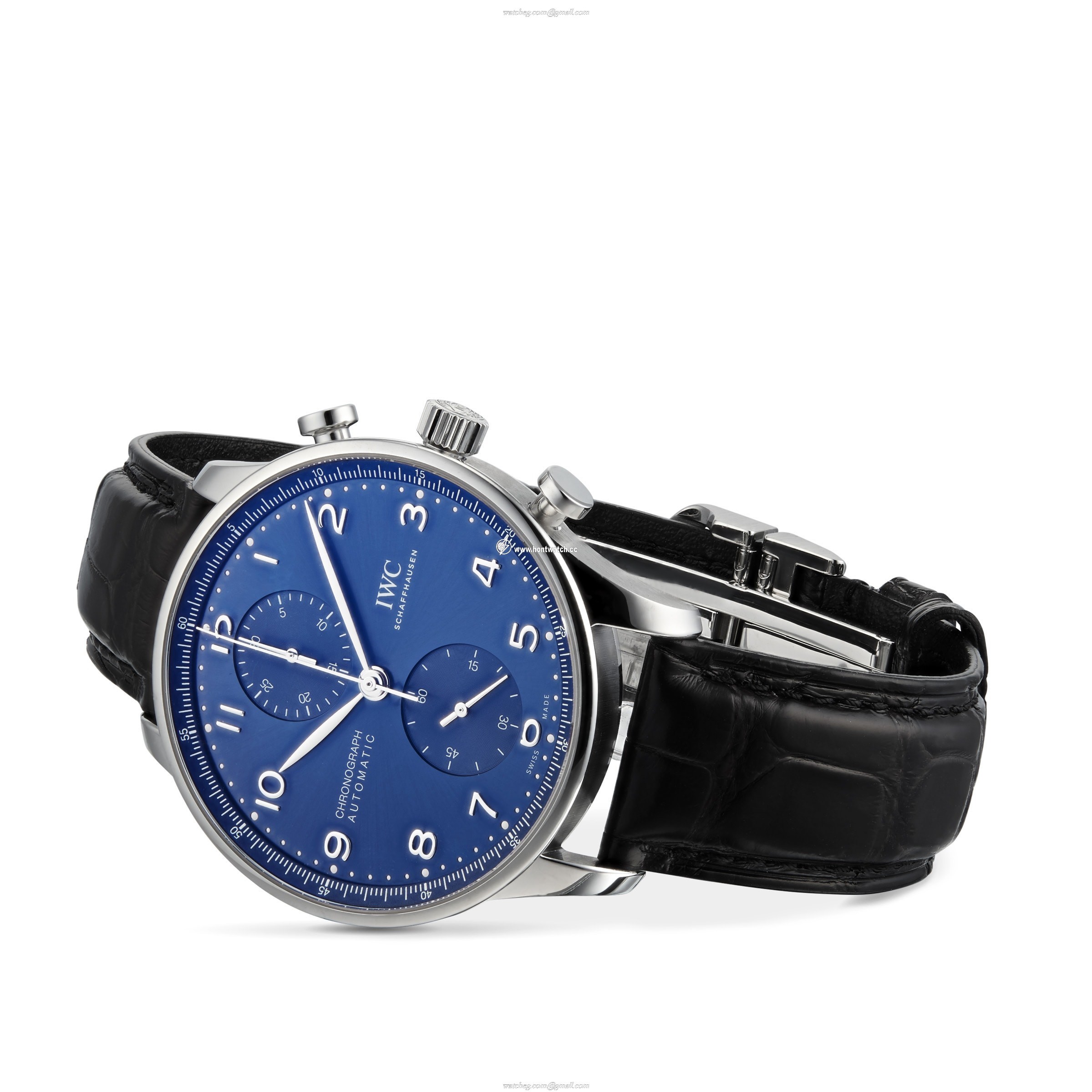 IWC Portugieser IW371606 Automatic Chronograph - 41mm Stainless Steel Blue Dial - Image 2