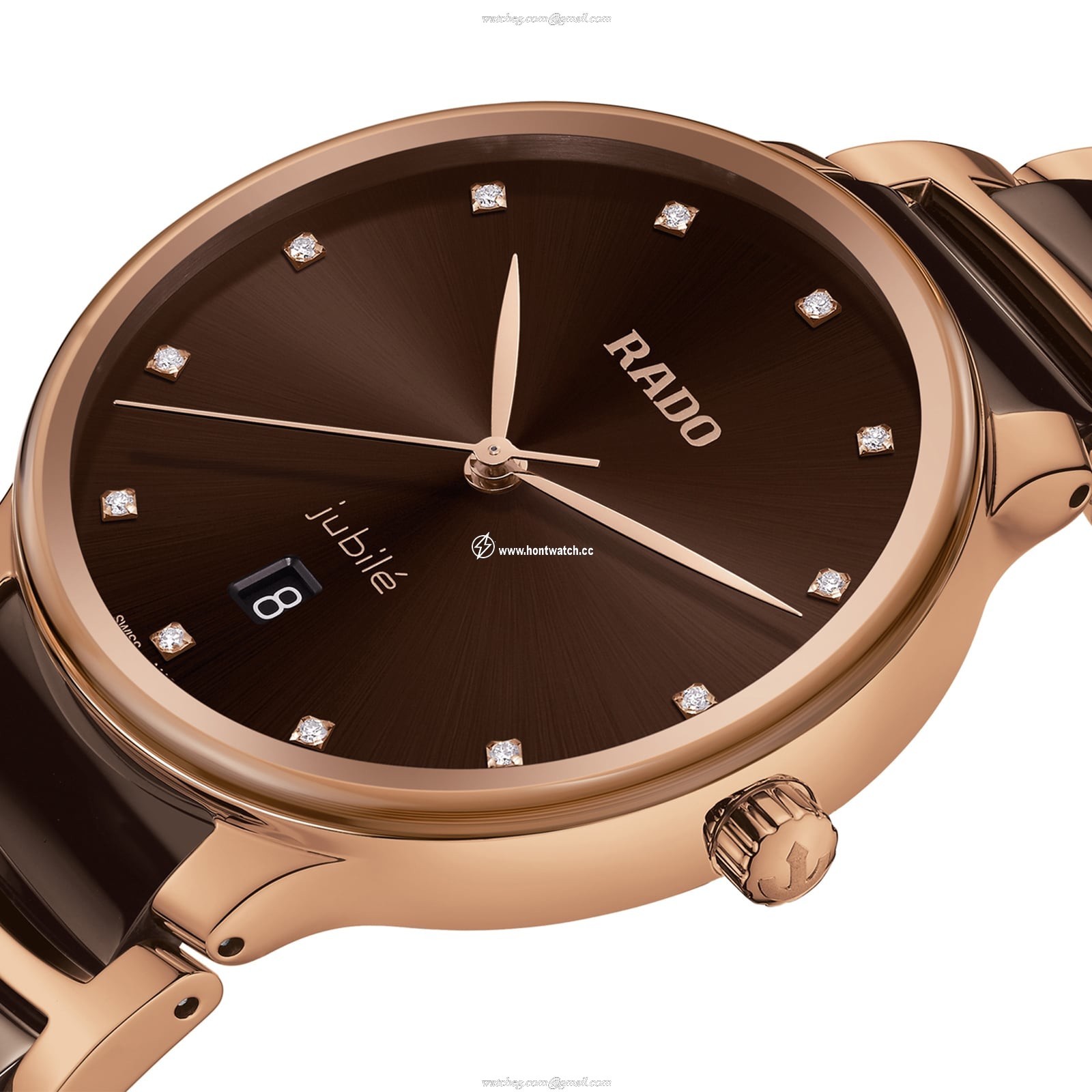 Rado Centrix R30023732 | Brown Dial | Steel & Ceramic | Quartz Watch - Image 2