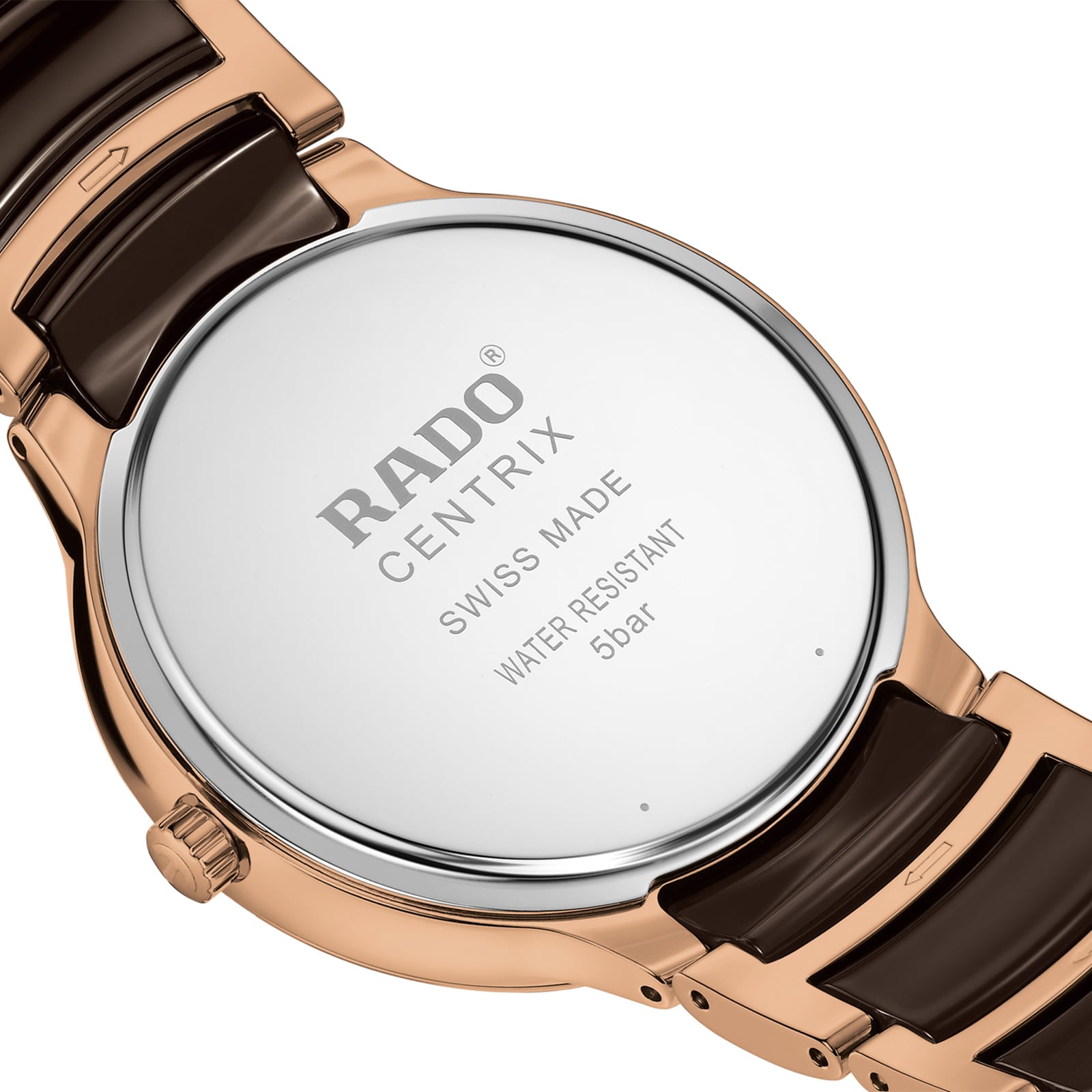 Rado Centrix R30023732 | Brown Dial | Steel & Ceramic | Quartz Watch - Image 4