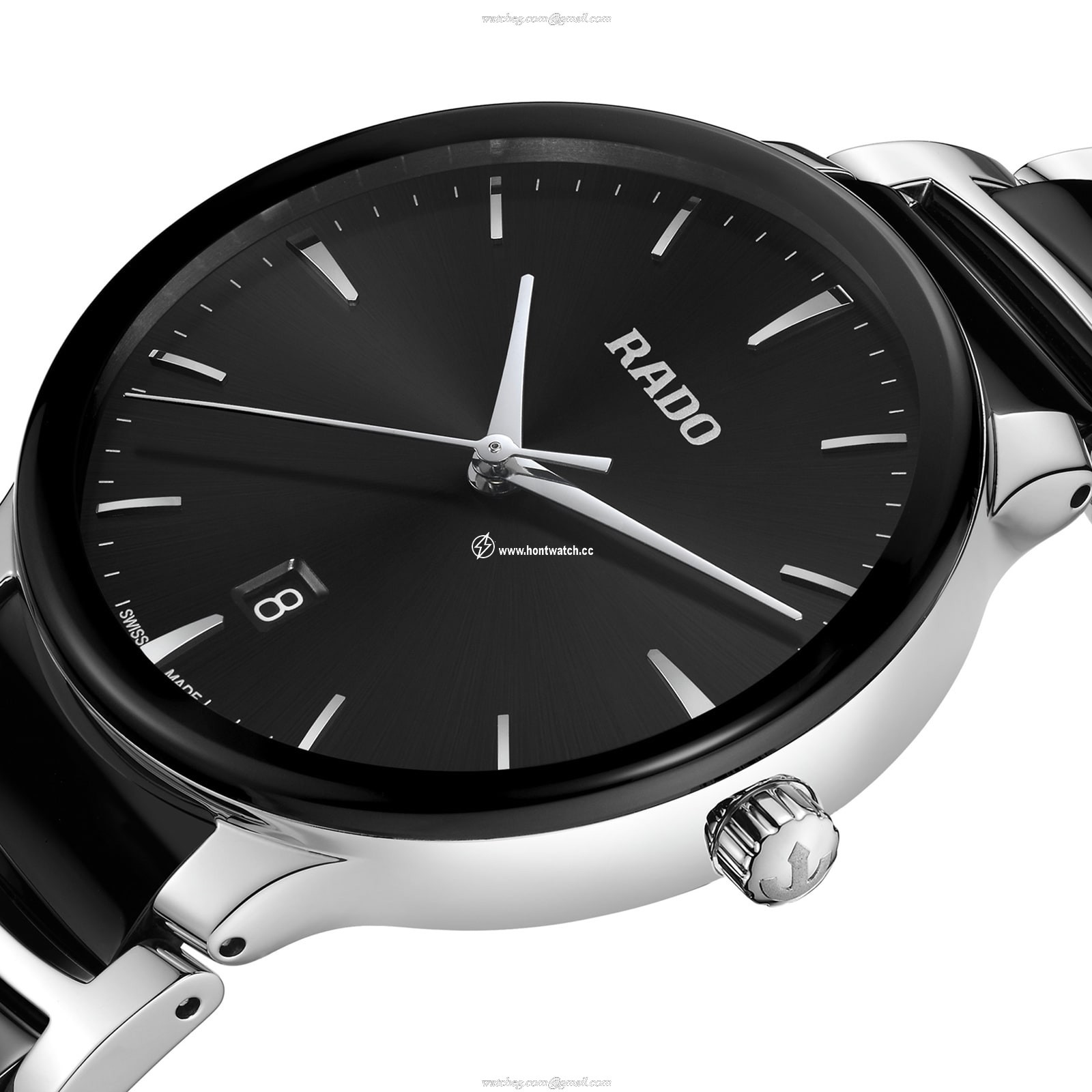 Rado Centrix R30021152 | Black Dial | Quartz | Stainless Steel & Ceramic - Image 2