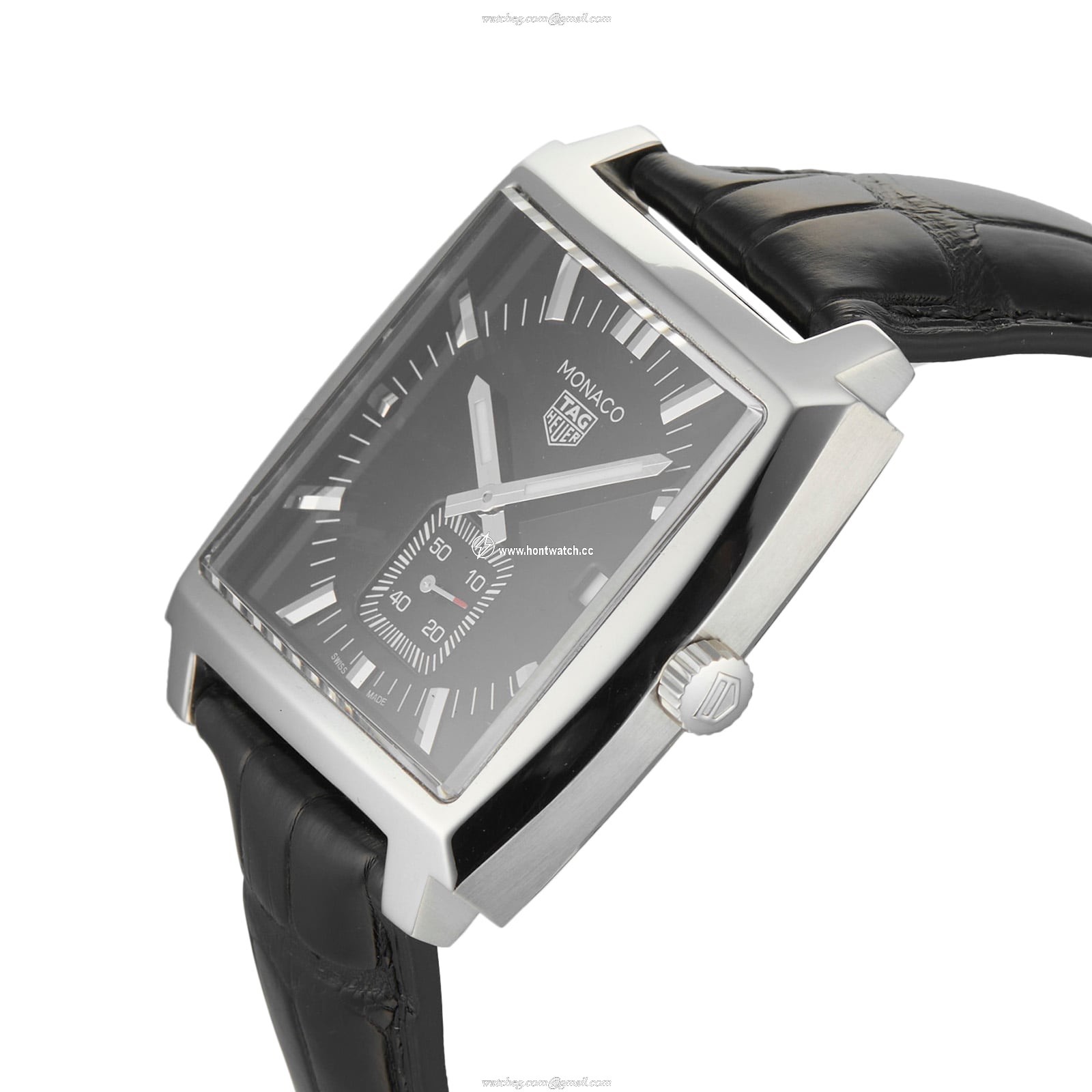 TAG Heuer Monaco WAW131A.FC6177 | 37mm Automatic Black Dial | Stainless Steel - Image 2