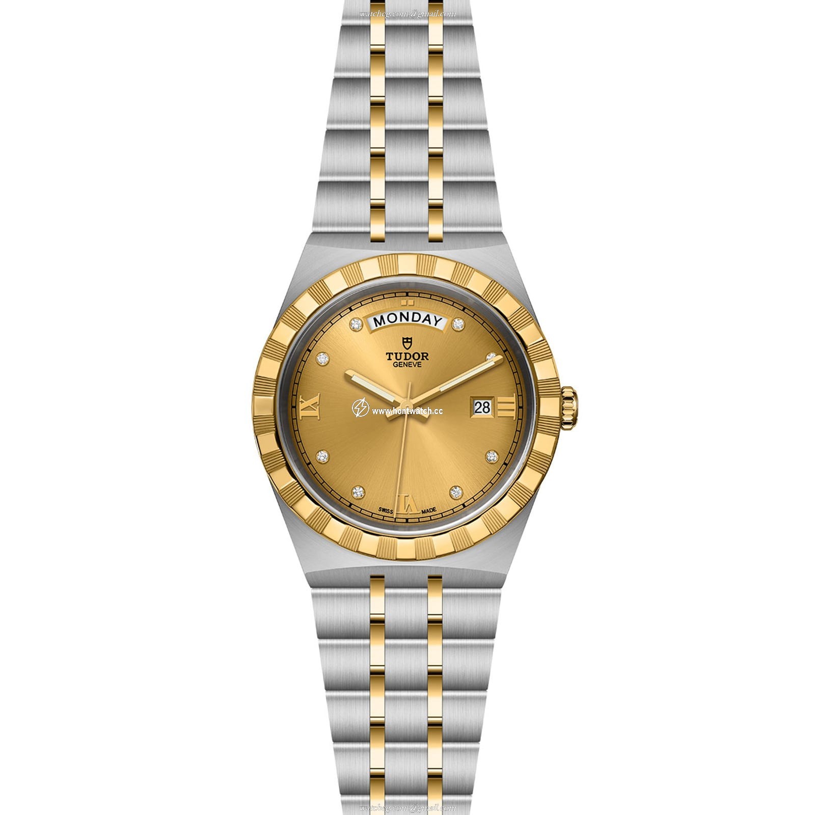 Tudor Royal M28603-0006 Automatic Watch - 41mm Champagne Dial | Steel & Gold - Image 2