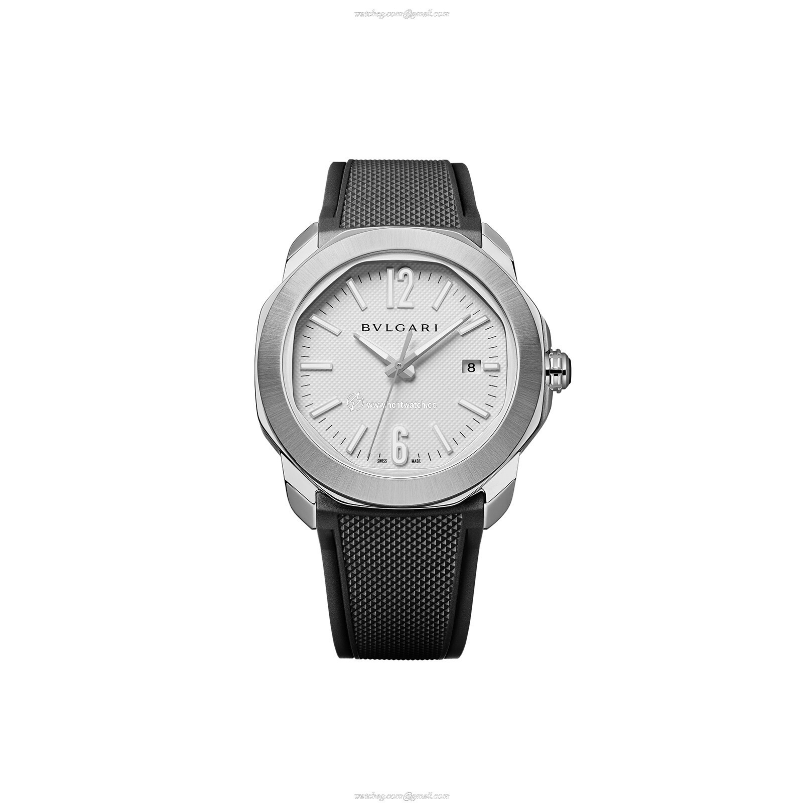 Bvlgari Octo Roma 103738 Automatic Watch - 41mm Aluminium Case - White Dial - Image 2