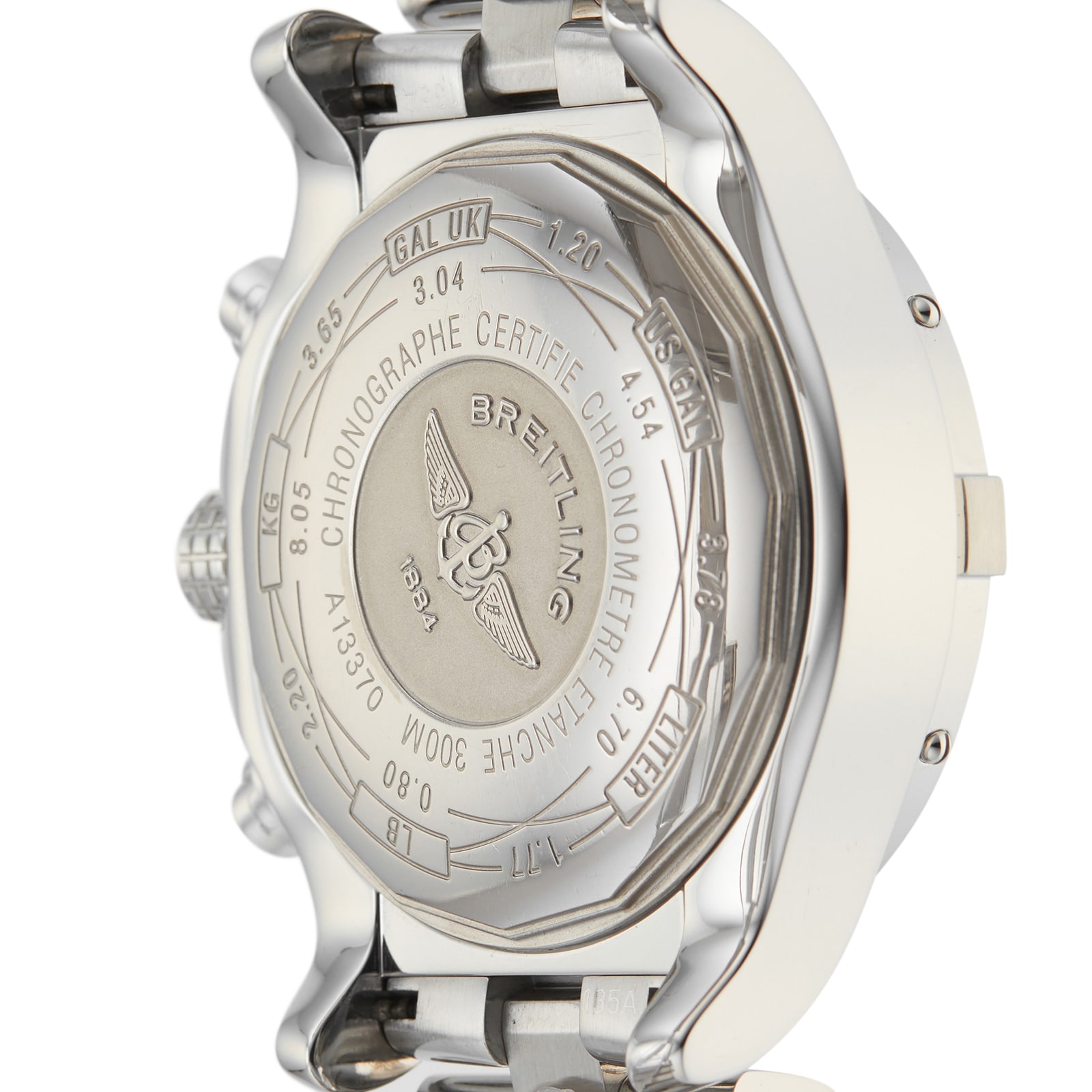 Breitling Super Avenger A13370 | 48mm Automatic | White Dial | Stainless Steel - Image 4