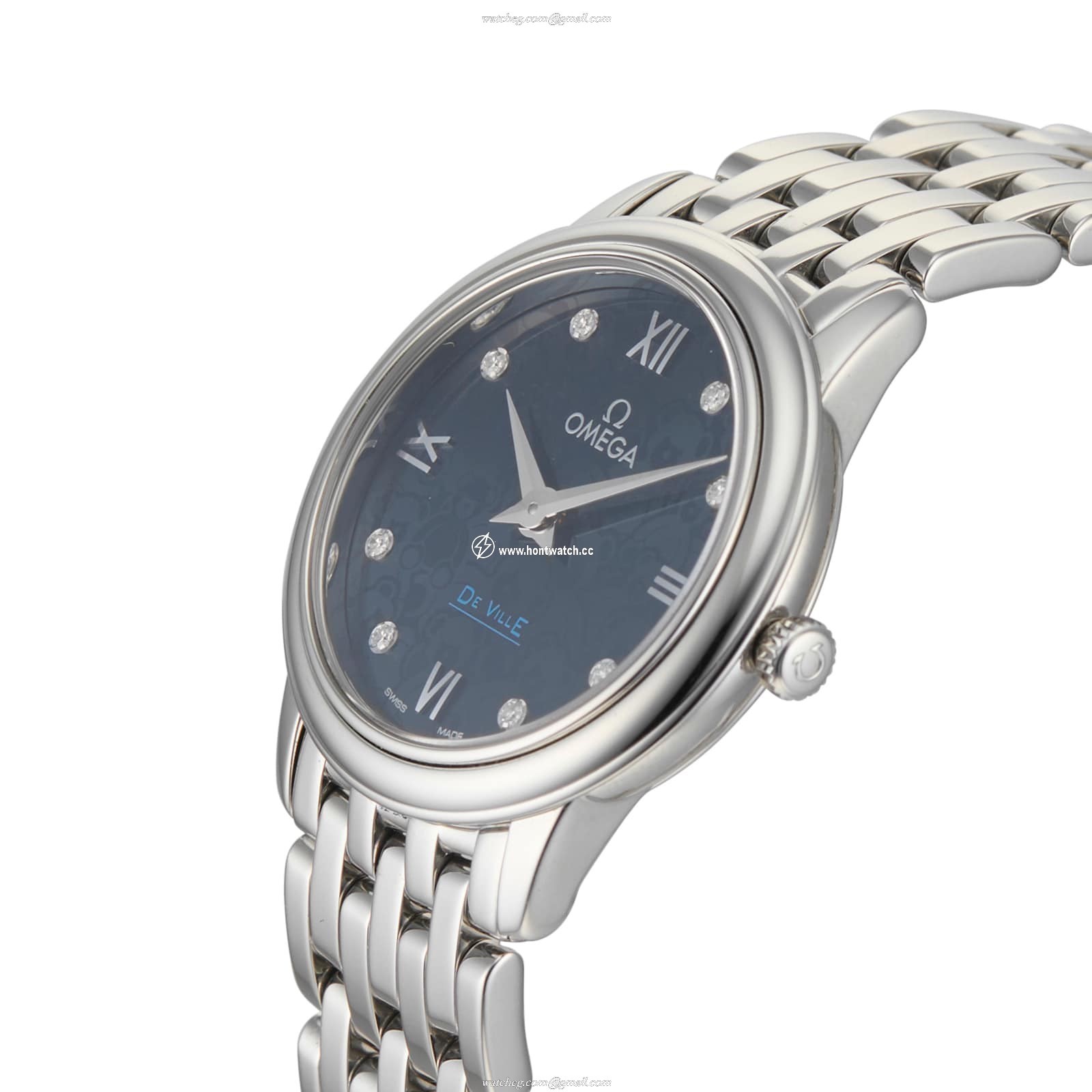 Omega De Ville Ladies Watch | 27mm Stainless Steel | Blue Dial | Quartz - Image 2