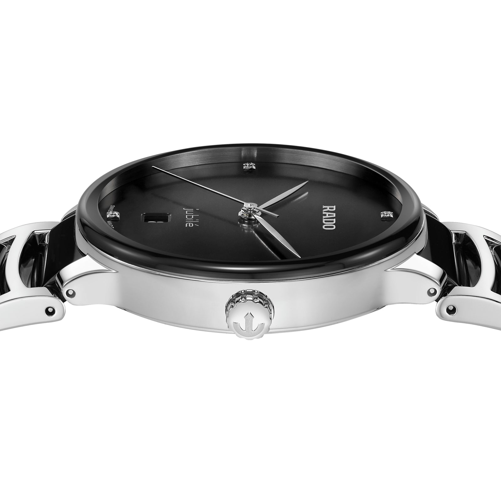 Rado Centrix R30021712 | Black Dial | Stainless Steel & Ceramic | 39.5mm - Image 3