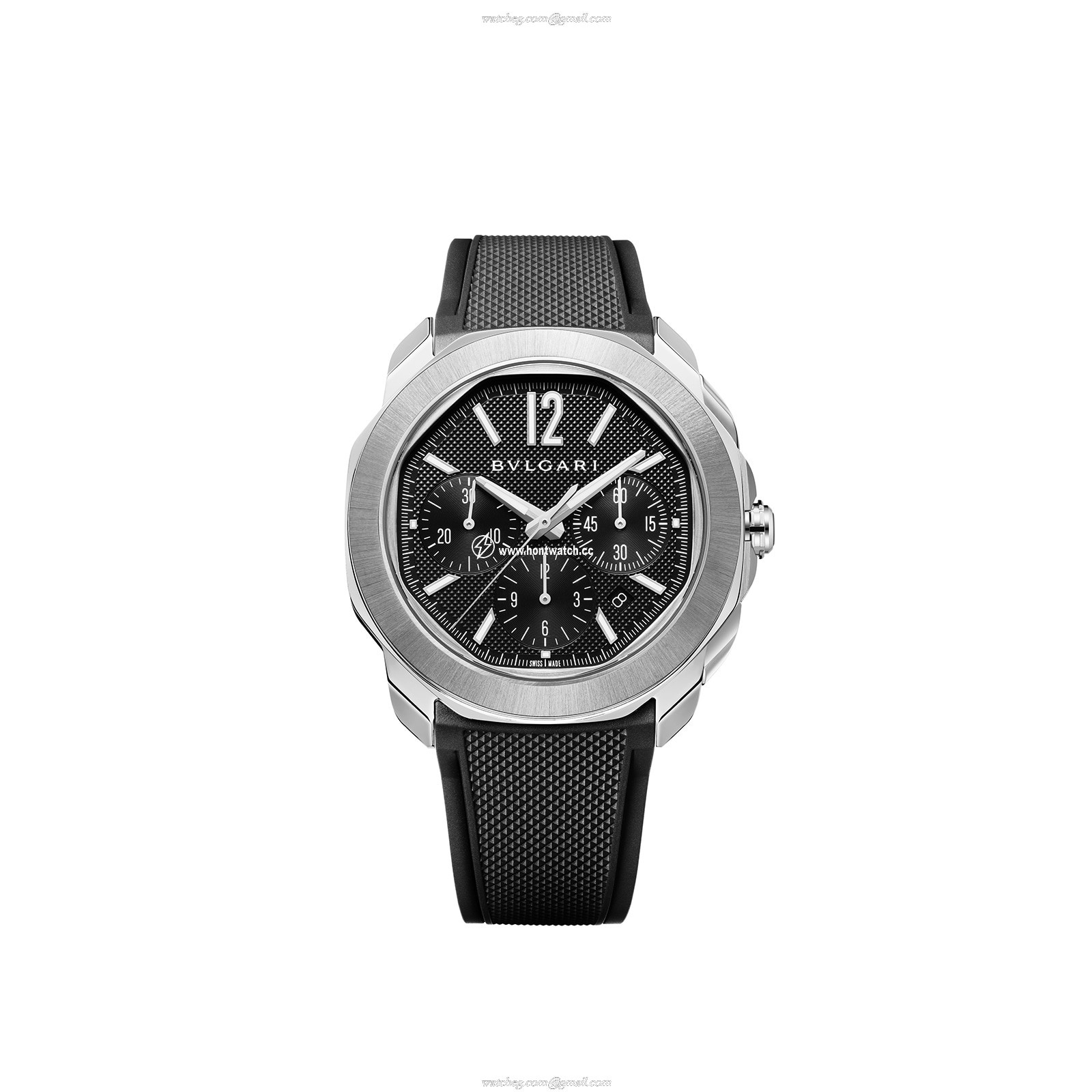 Bvlgari Octo Roma 103471 Automatic Watch - 42mm Black Dial - Stainless Steel - Image 2