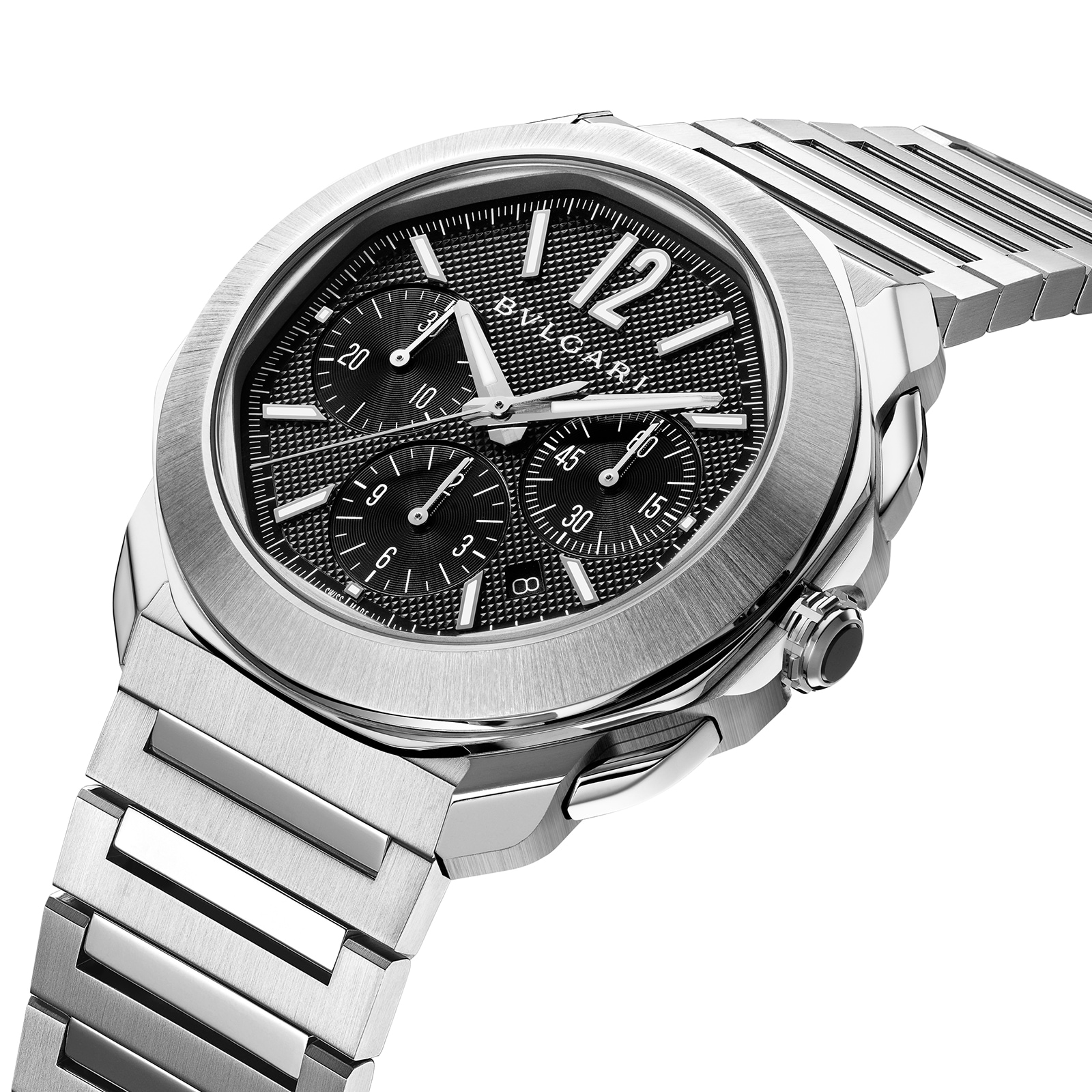 Bvlgari Octo Roma 103471 Automatic Watch - 42mm Black Dial - Stainless Steel - Image 3