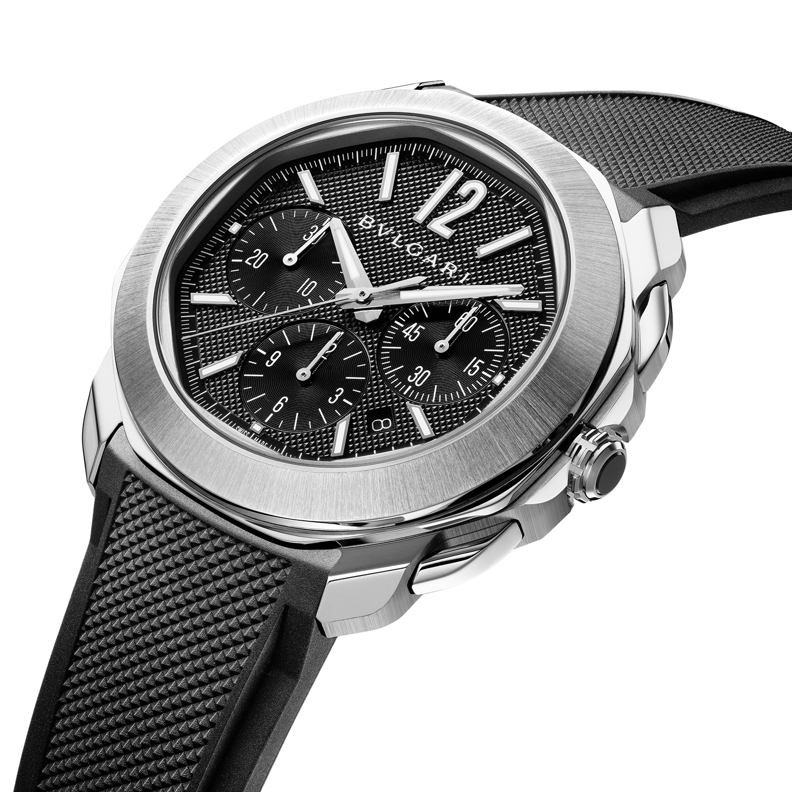 Bvlgari Octo Roma 103471 Automatic Watch - 42mm Black Dial - Stainless Steel - Image 4