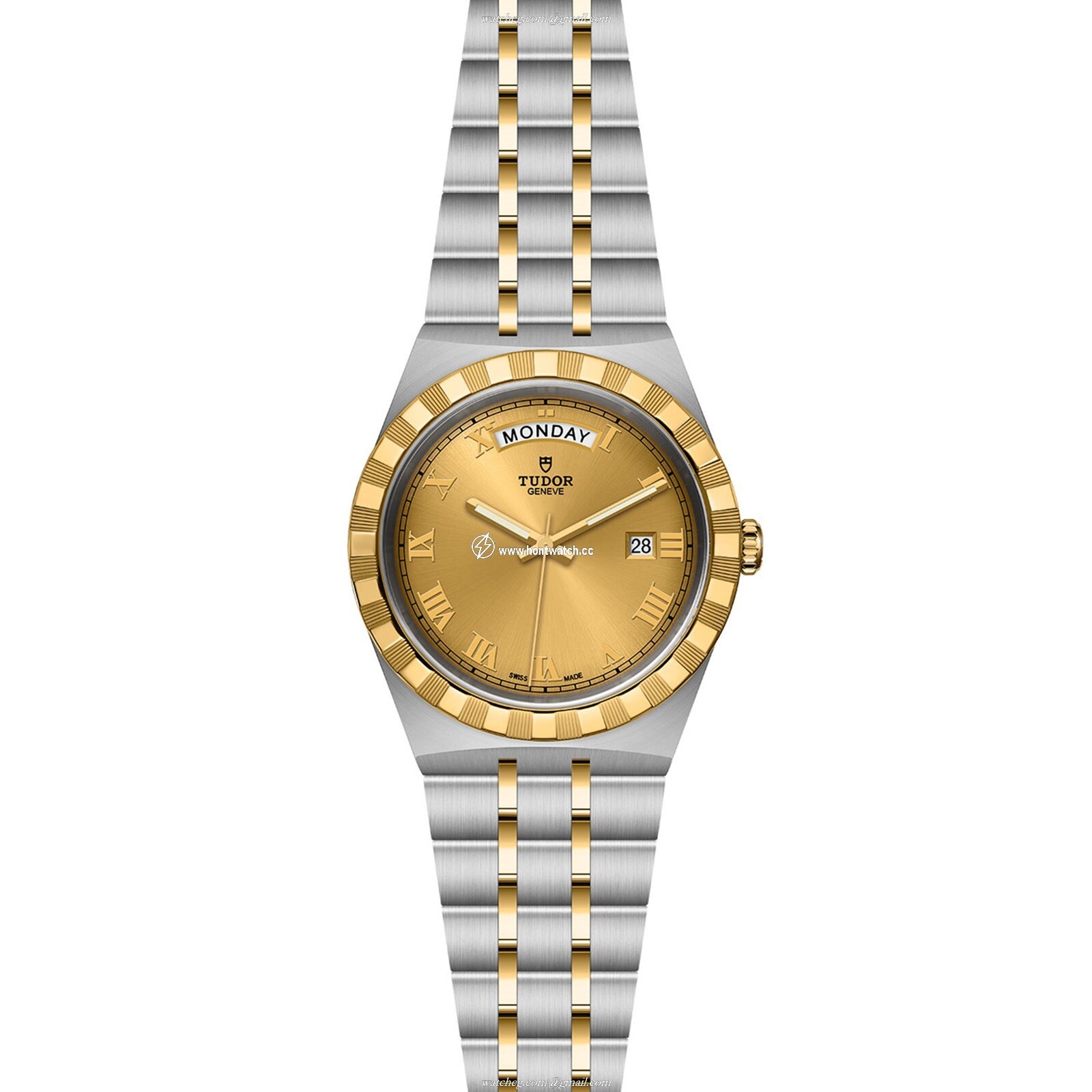Tudor Royal M28603-0004 Automatic Watch - 41mm Champagne Dial | Steel & Gold - Image 2