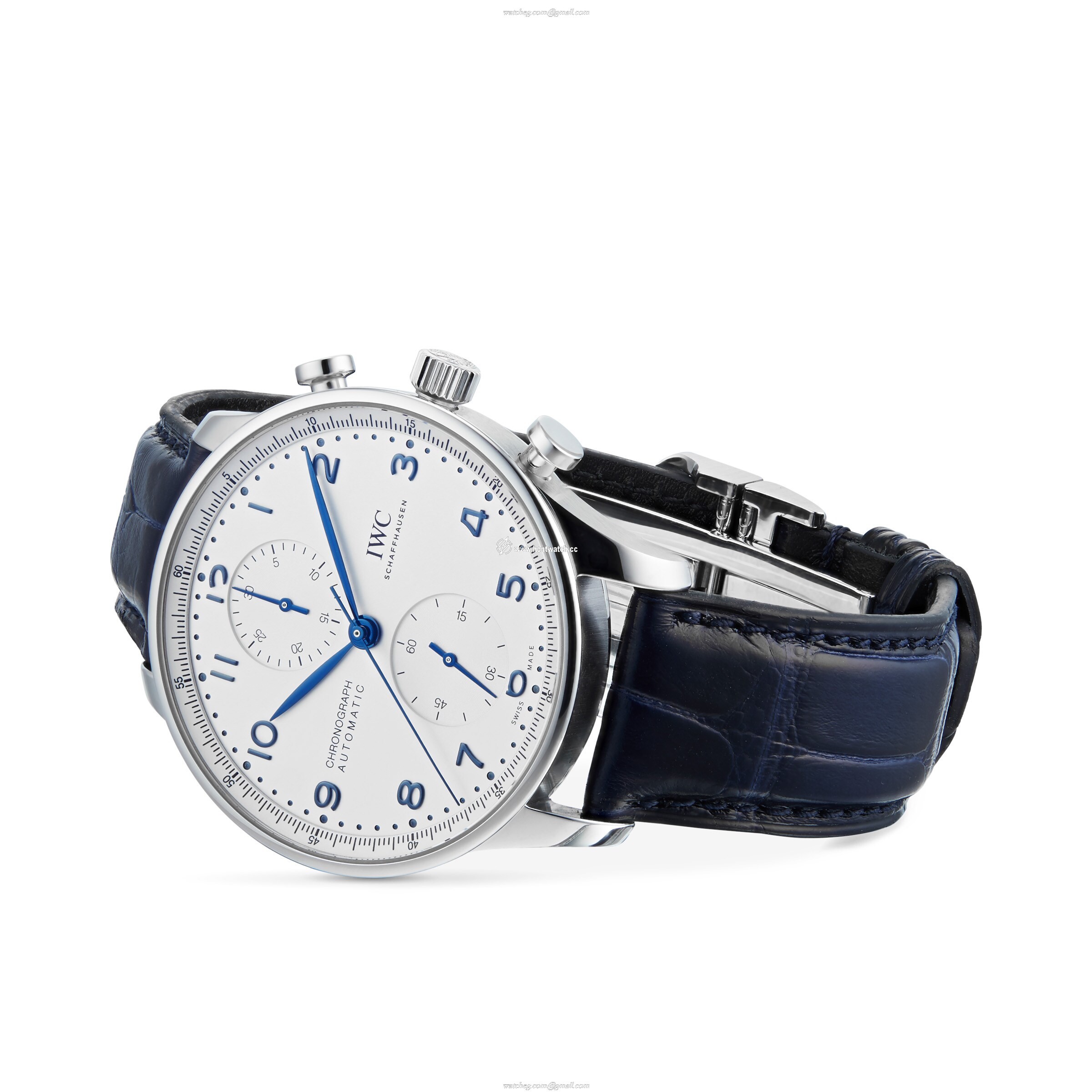IWC Portugieser IW371605 Automatic Chronograph - 41mm Stainless Steel - Silver Dial - Image 2