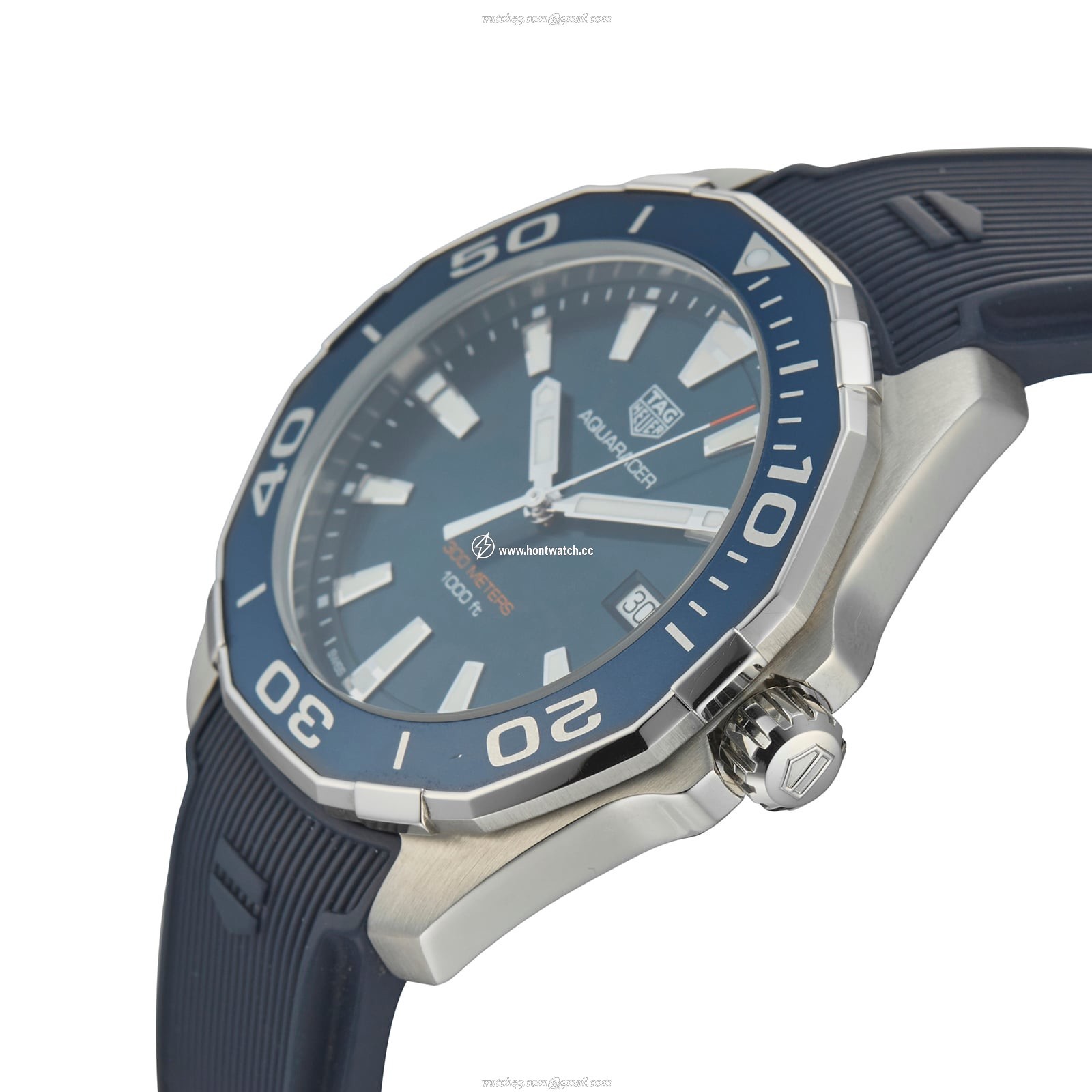 Pre-Owned TAG Heuer Aquaracer 43mm Blue Dial Quartz Watch | 300M - Image 2