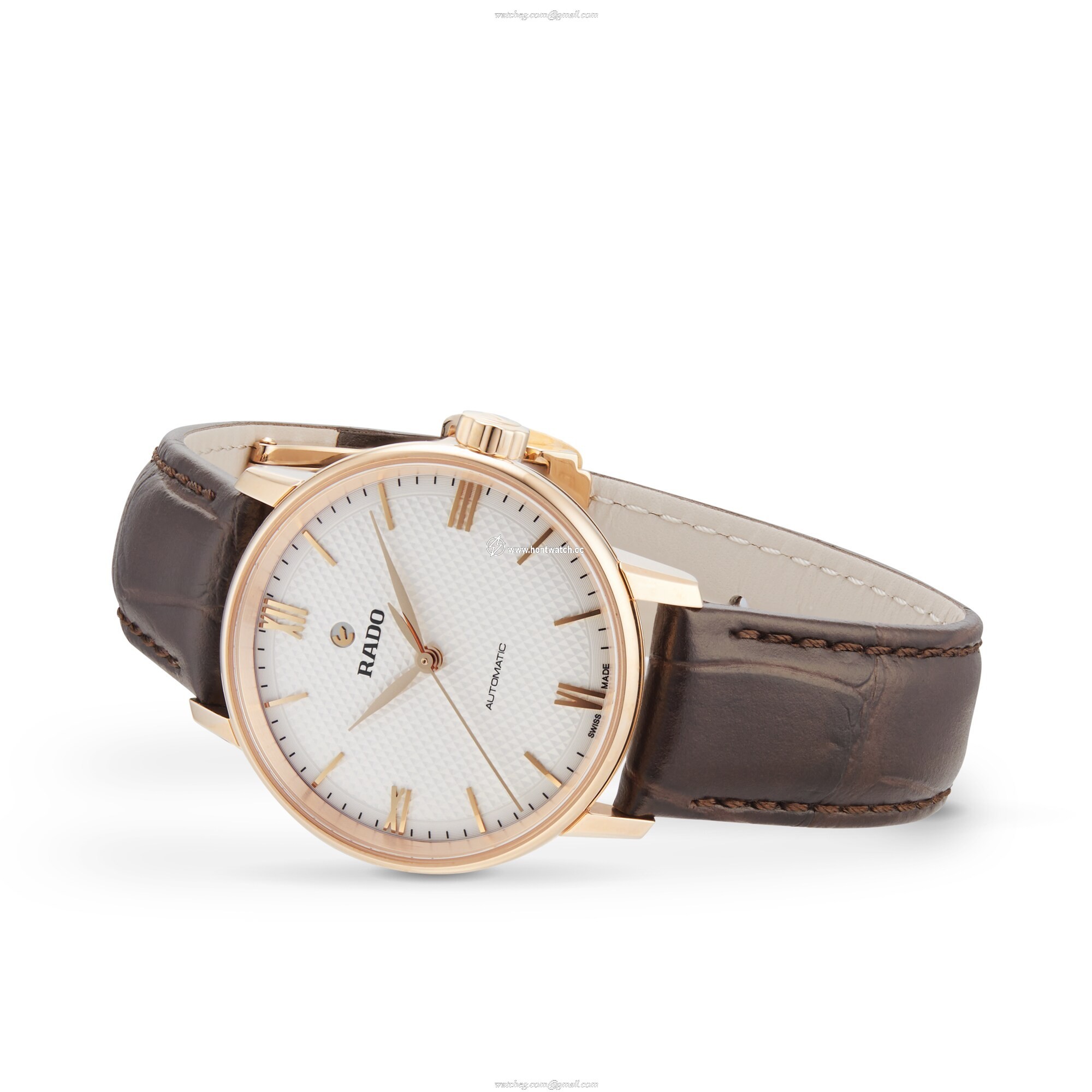 Rado Coupole Classic Automatic Watch - 32mm White Dial | Stainless Steel & Rose Gold - Image 2