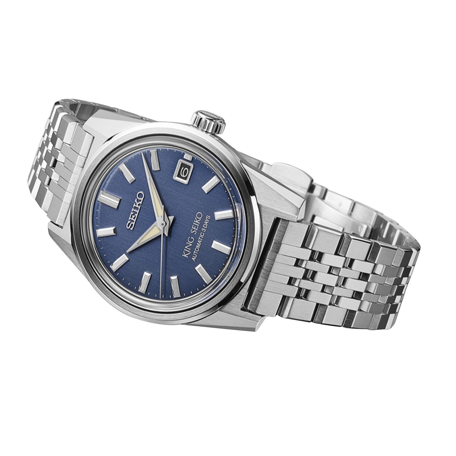 Seiko King Seiko SPB389J1 Automatic Blue Watch - 38.3mm Stainless Steel - Image 4