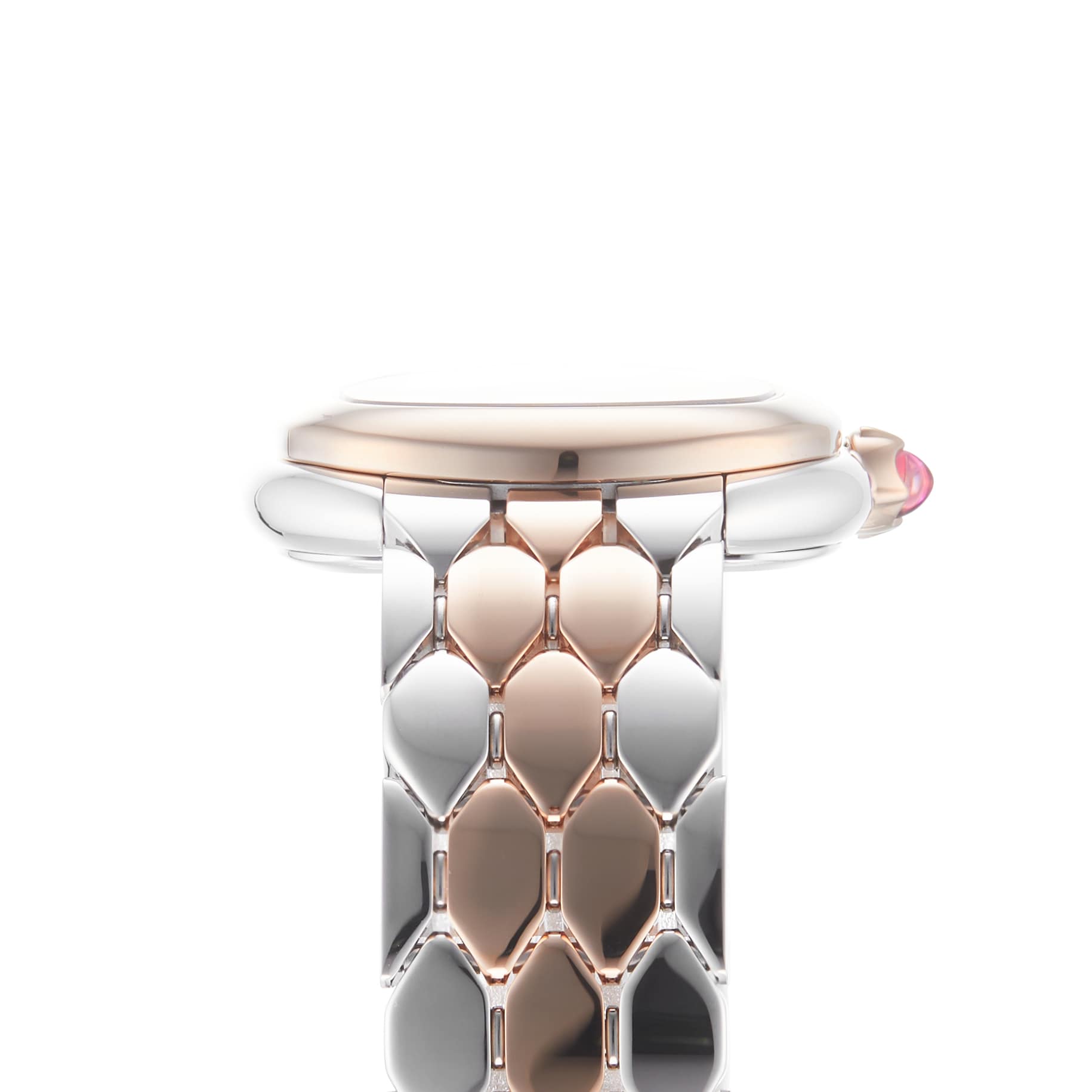 Bvlgari Serpenti Seduttori 103799 Watch | Black Dial | Stainless Steel & Gold - Image 4