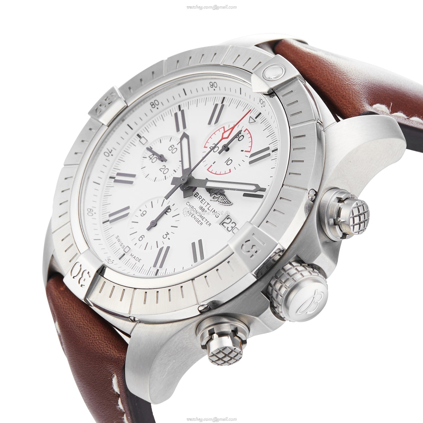 Breitling Avenger A133751A1A1X1 | 48mm Stainless Steel Automatic Watch - White Dial - Image 2