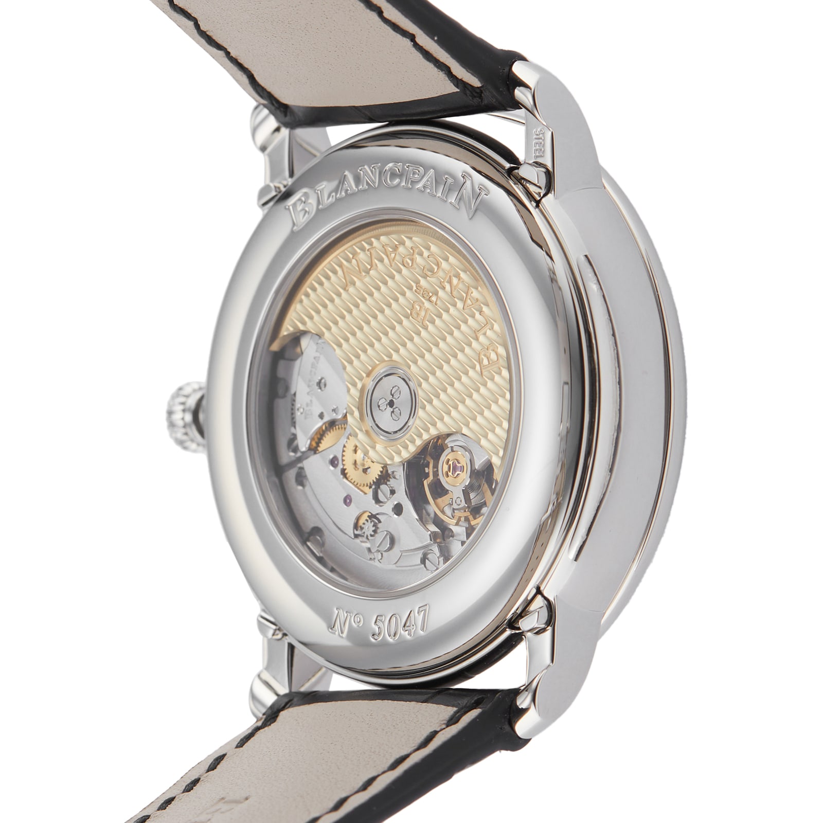 Pre-Owned Blancpain Villeret 6654-1127-55B - 40mm Automatic - White Dial - Image 4