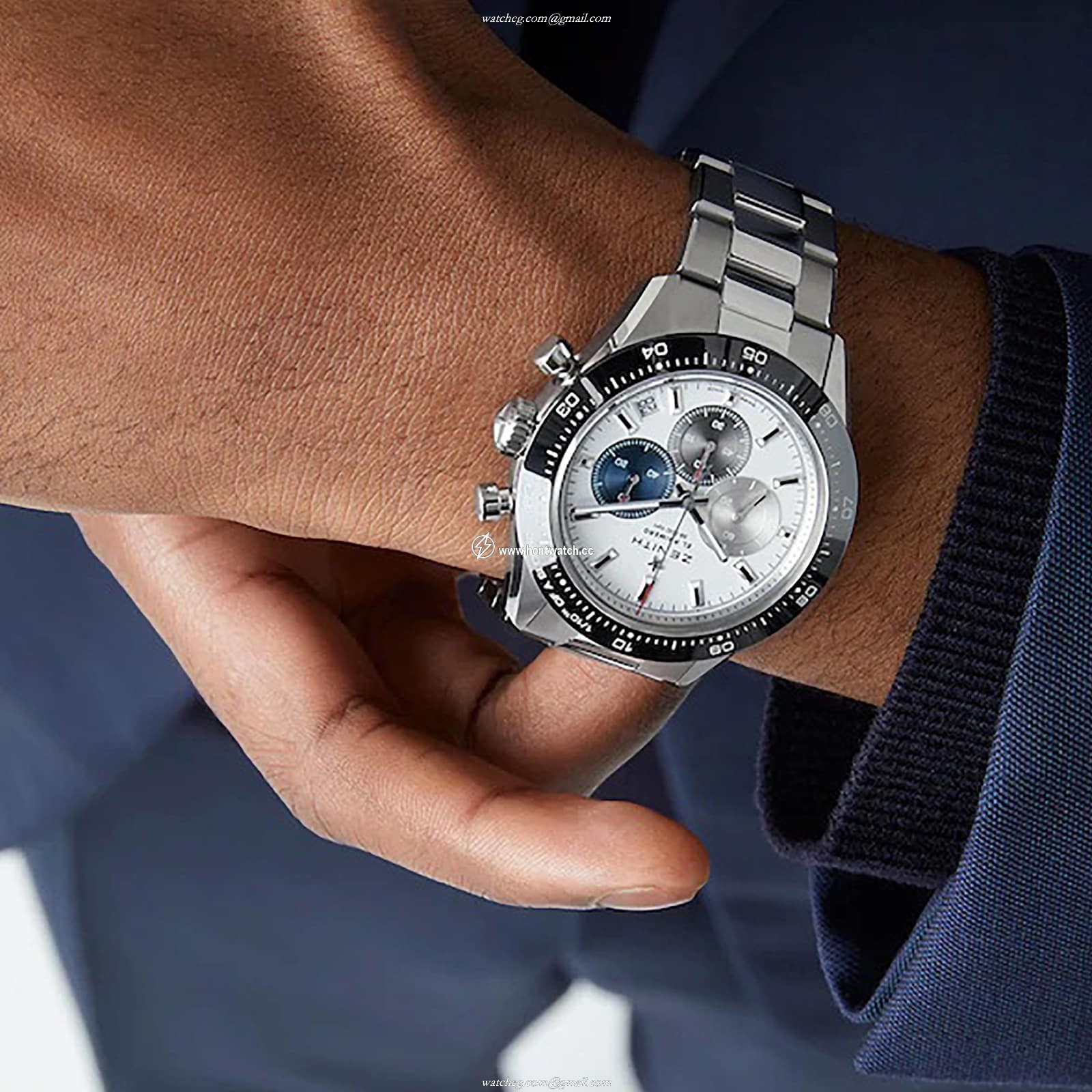Zenith Chronomaster Sport 41mm Automatic - White Dial & Stainless Steel - Image 2
